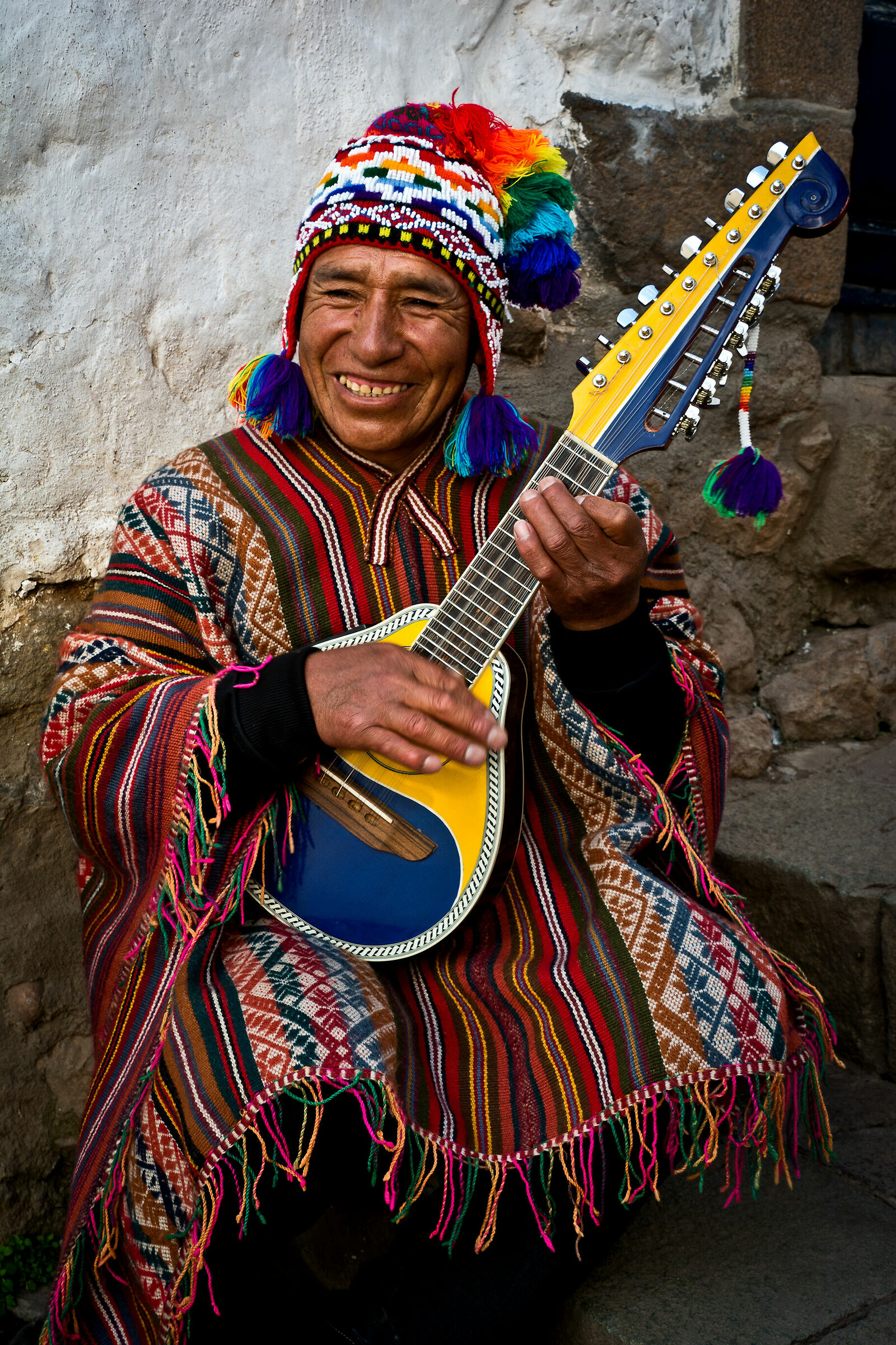 Street performer in Cusco