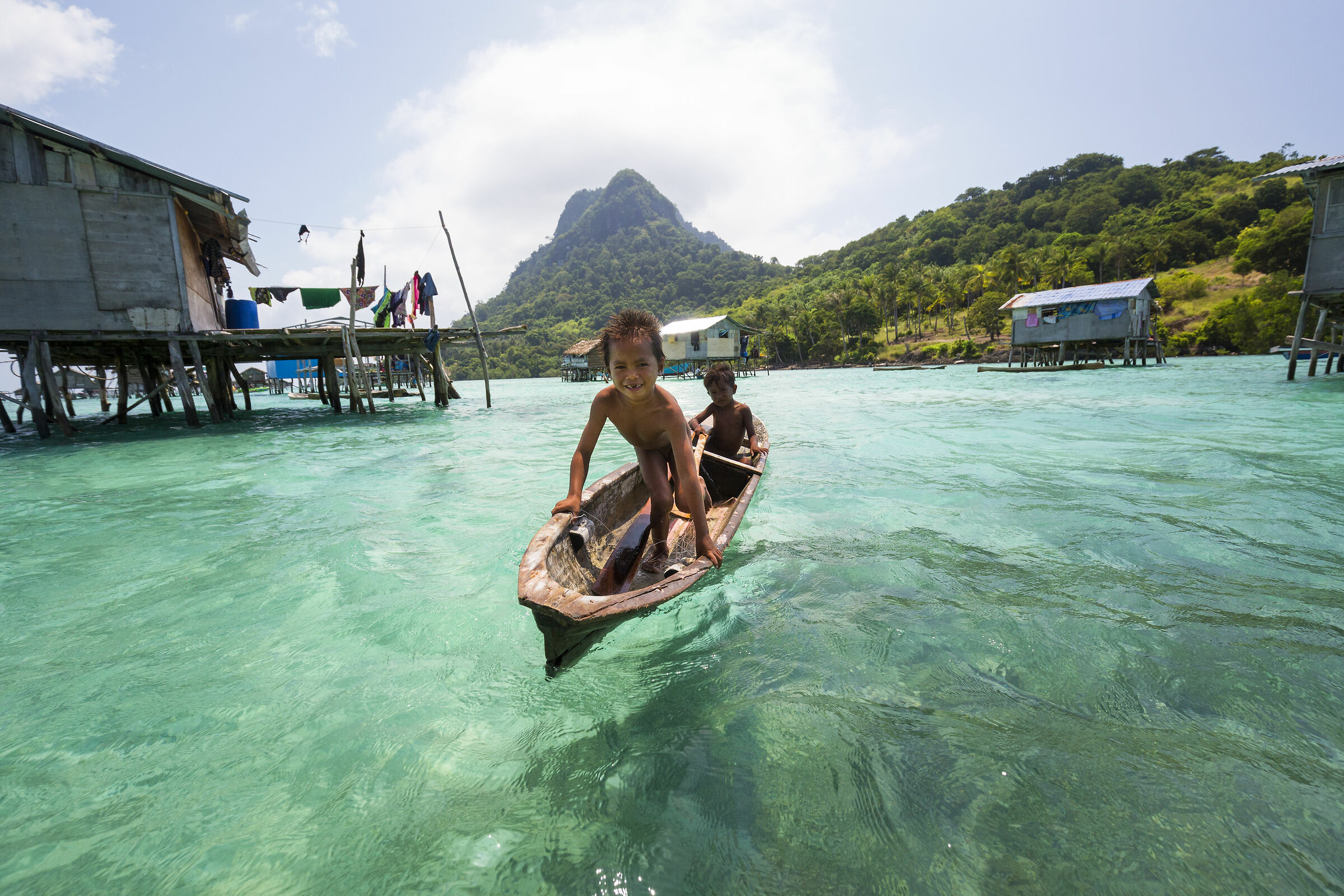 Bohey Dulang, Borneo Malese. Sea gypsy