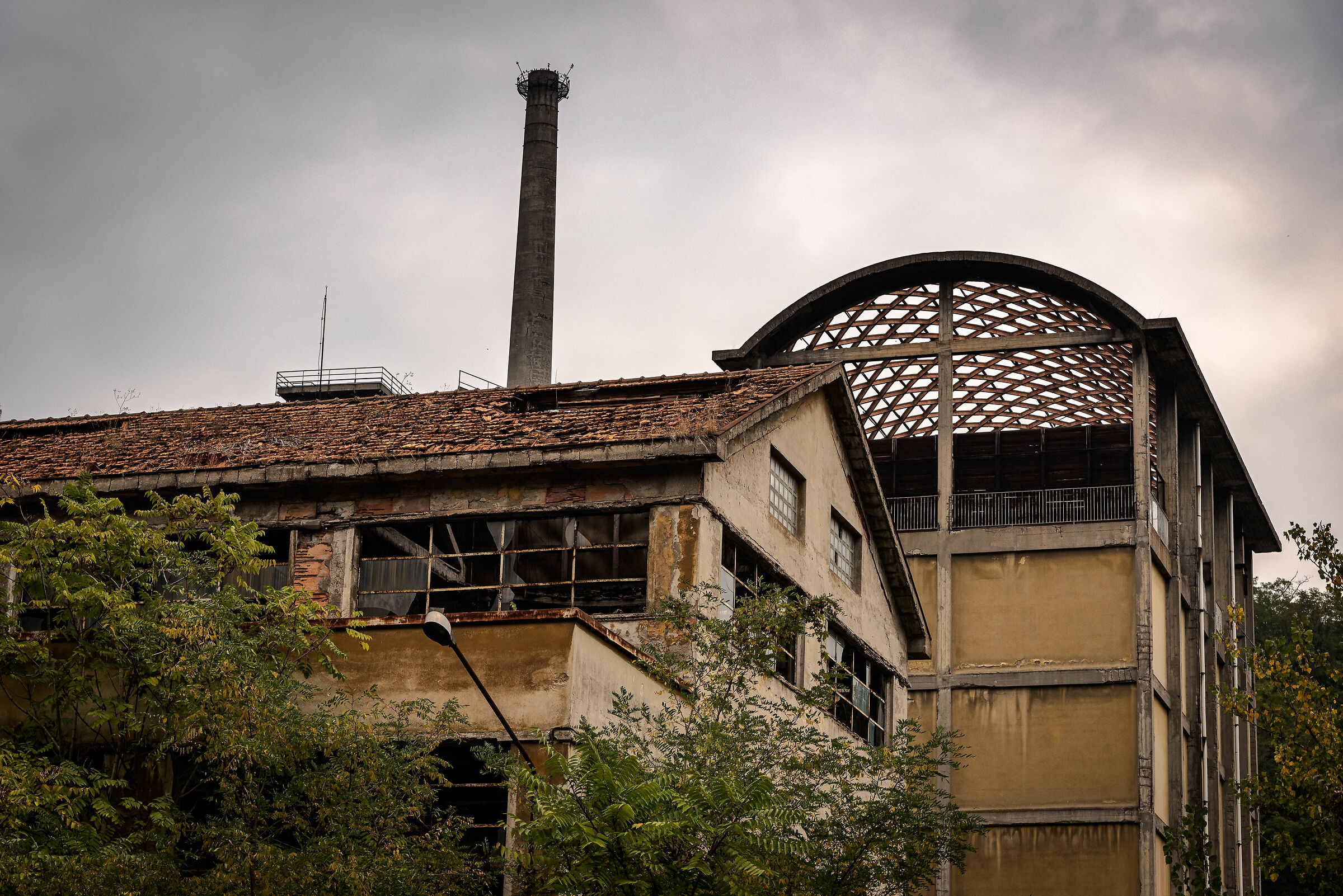 Abandoned paper mill