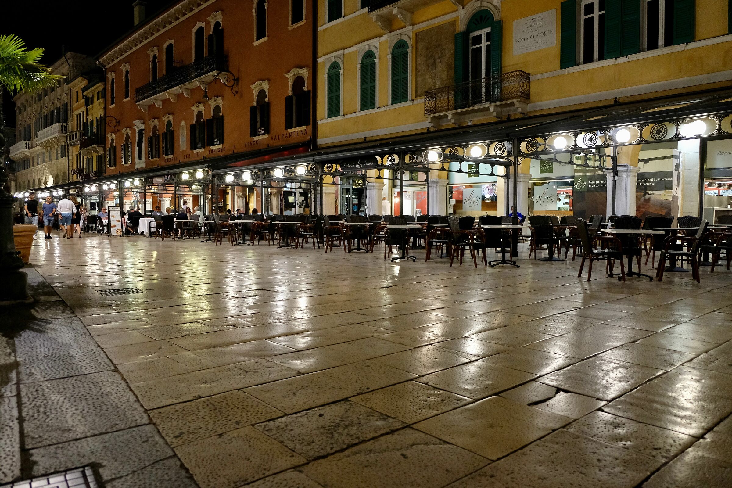 A warm summer evening in the city