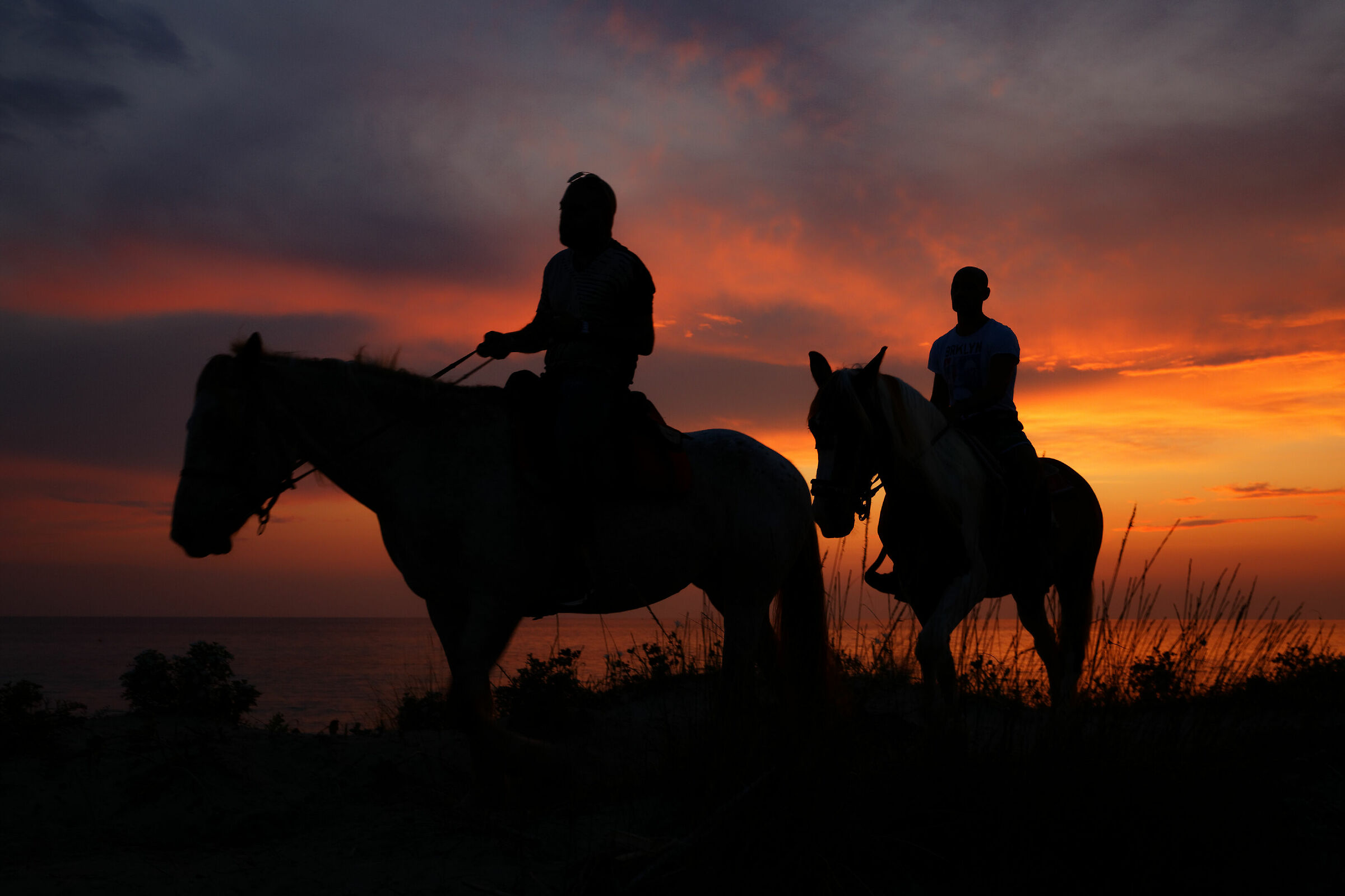 Passeggiata al tramonto