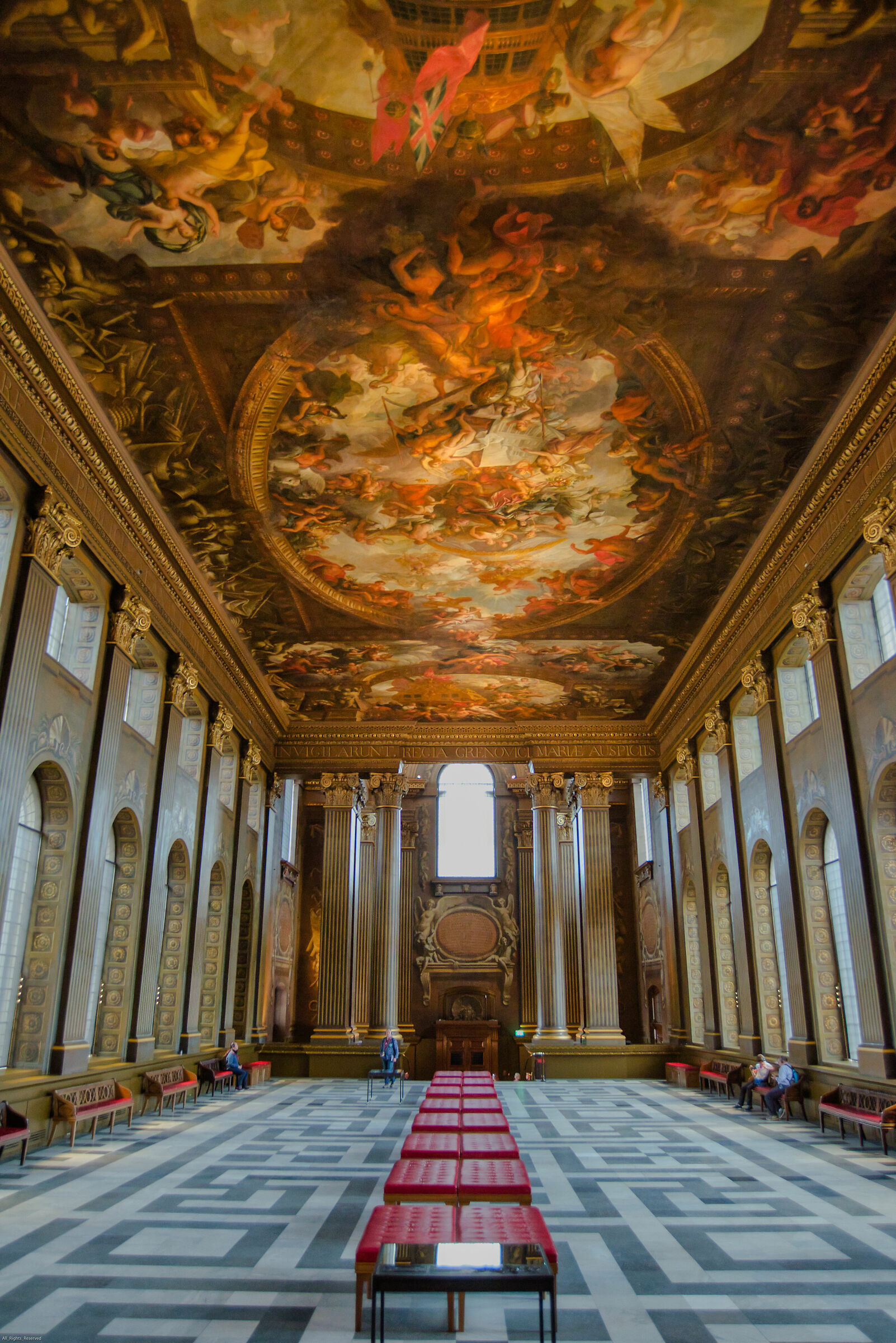 Hall with Painted wall