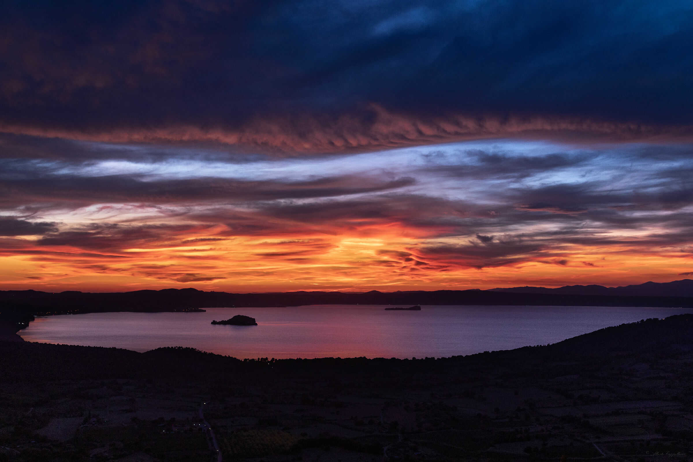 Sunset over Lake Bolsena