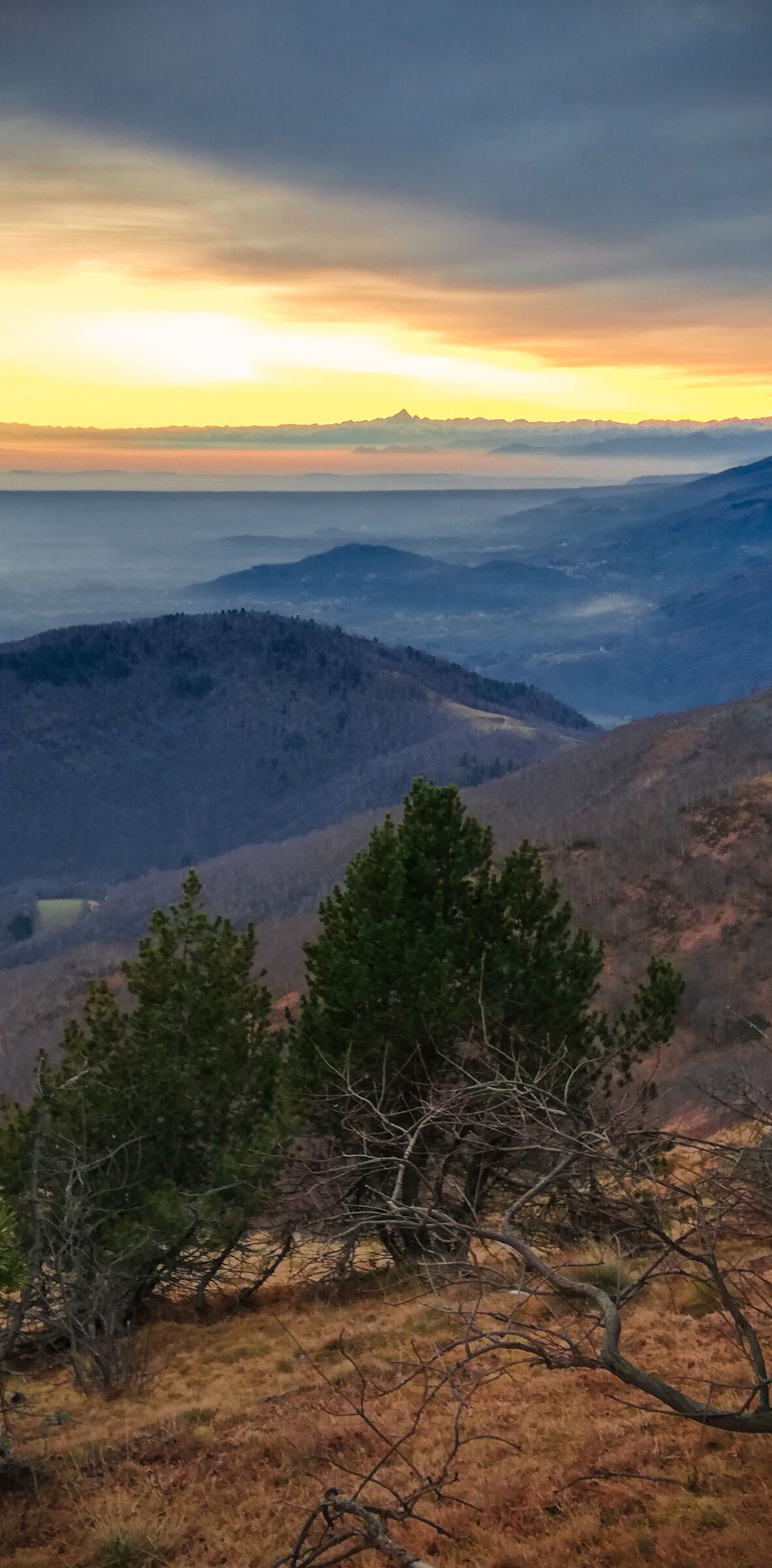 Bielmonte - Sunset on the Monviso
