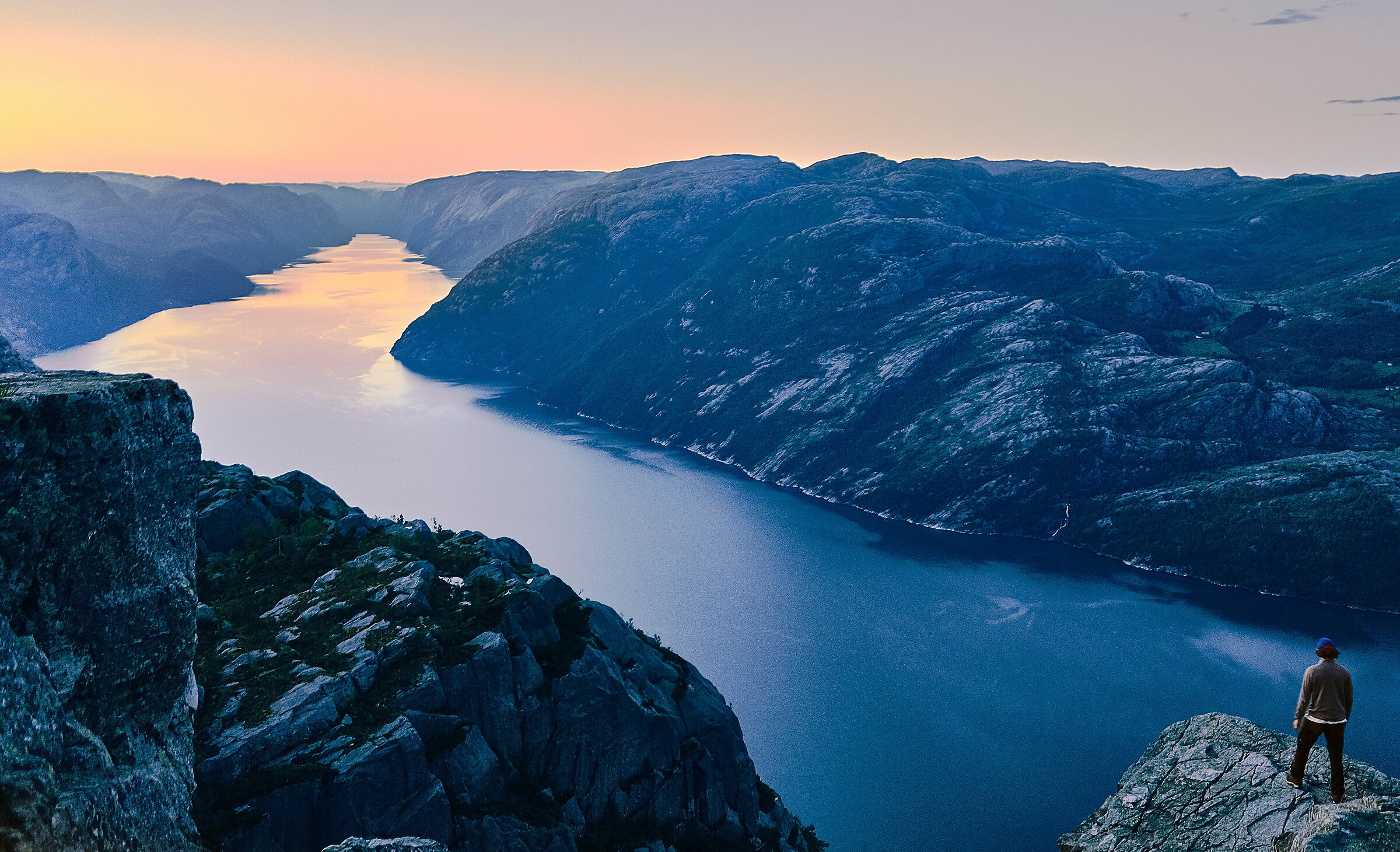 sunrise from the preikestolen, Norway