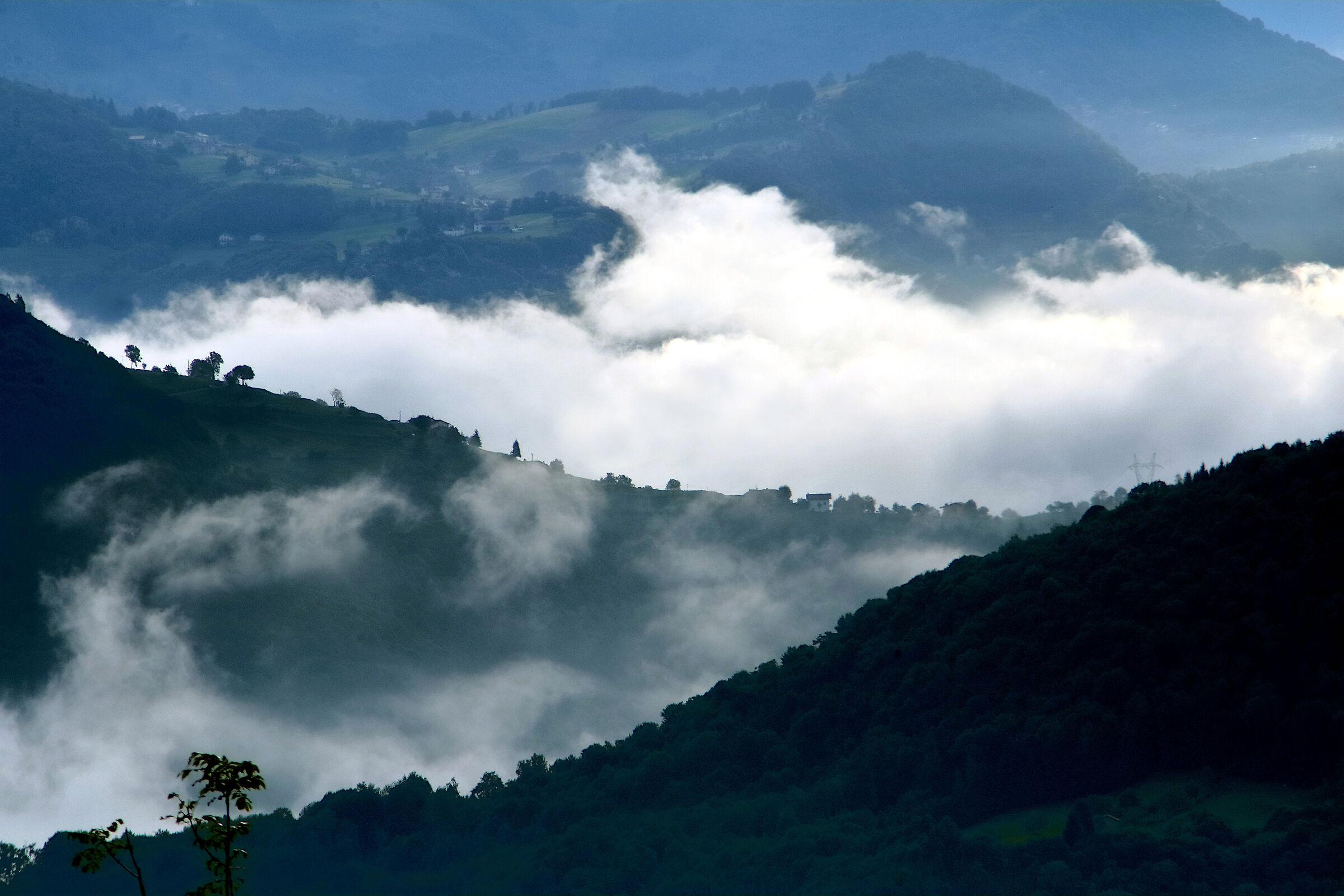 Above the clouds ...