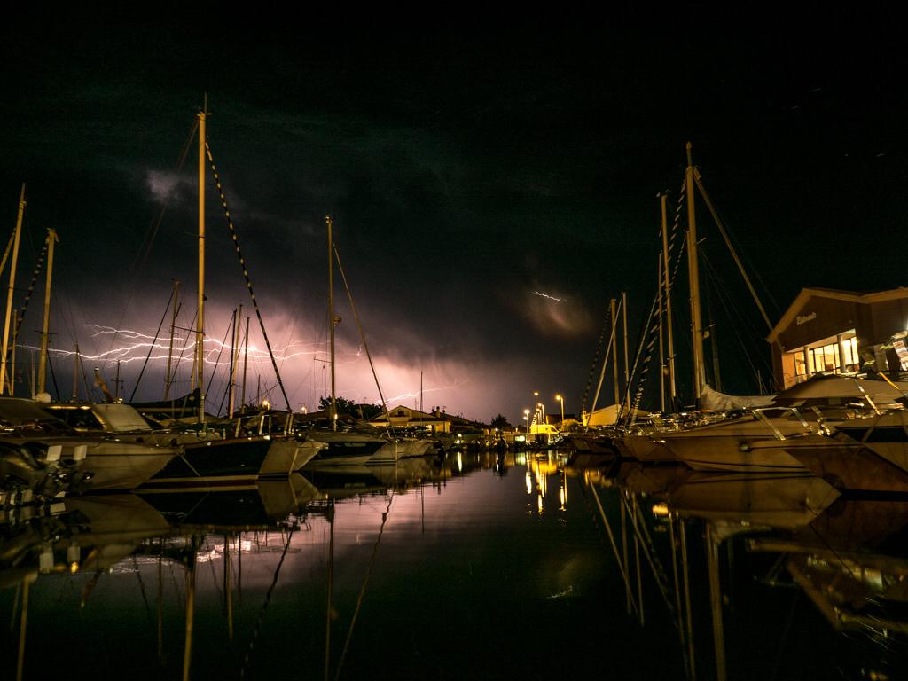Temporale sul porto