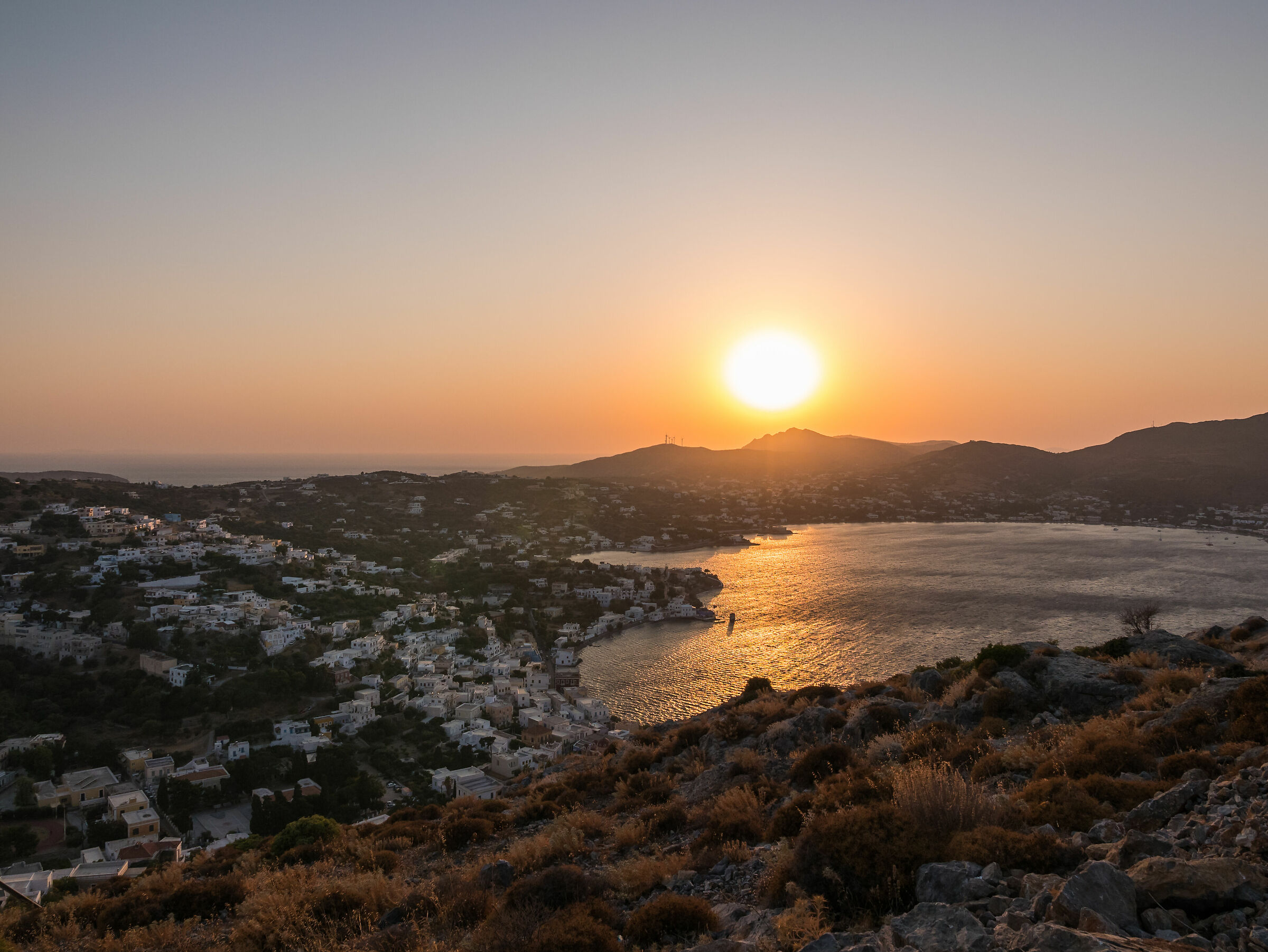 Sunset from the castle - Leros Greece