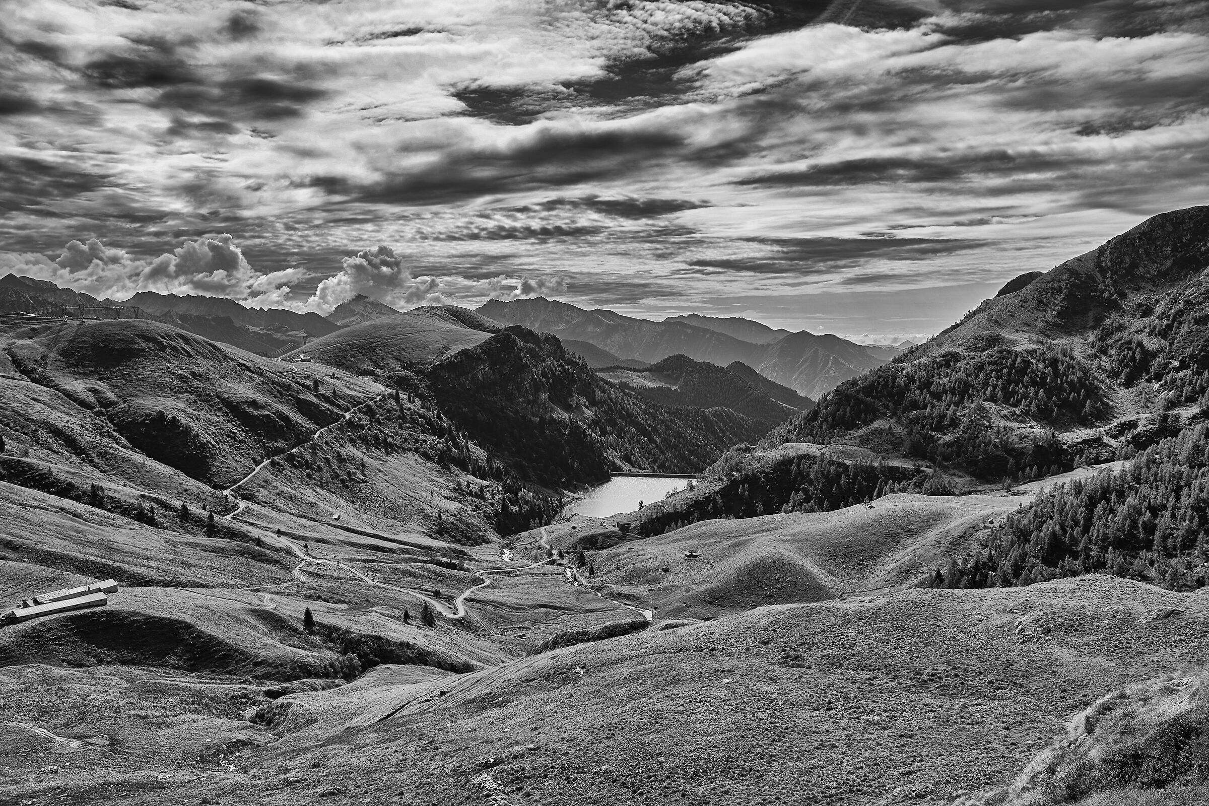 Black and white at St. Mark's Pass