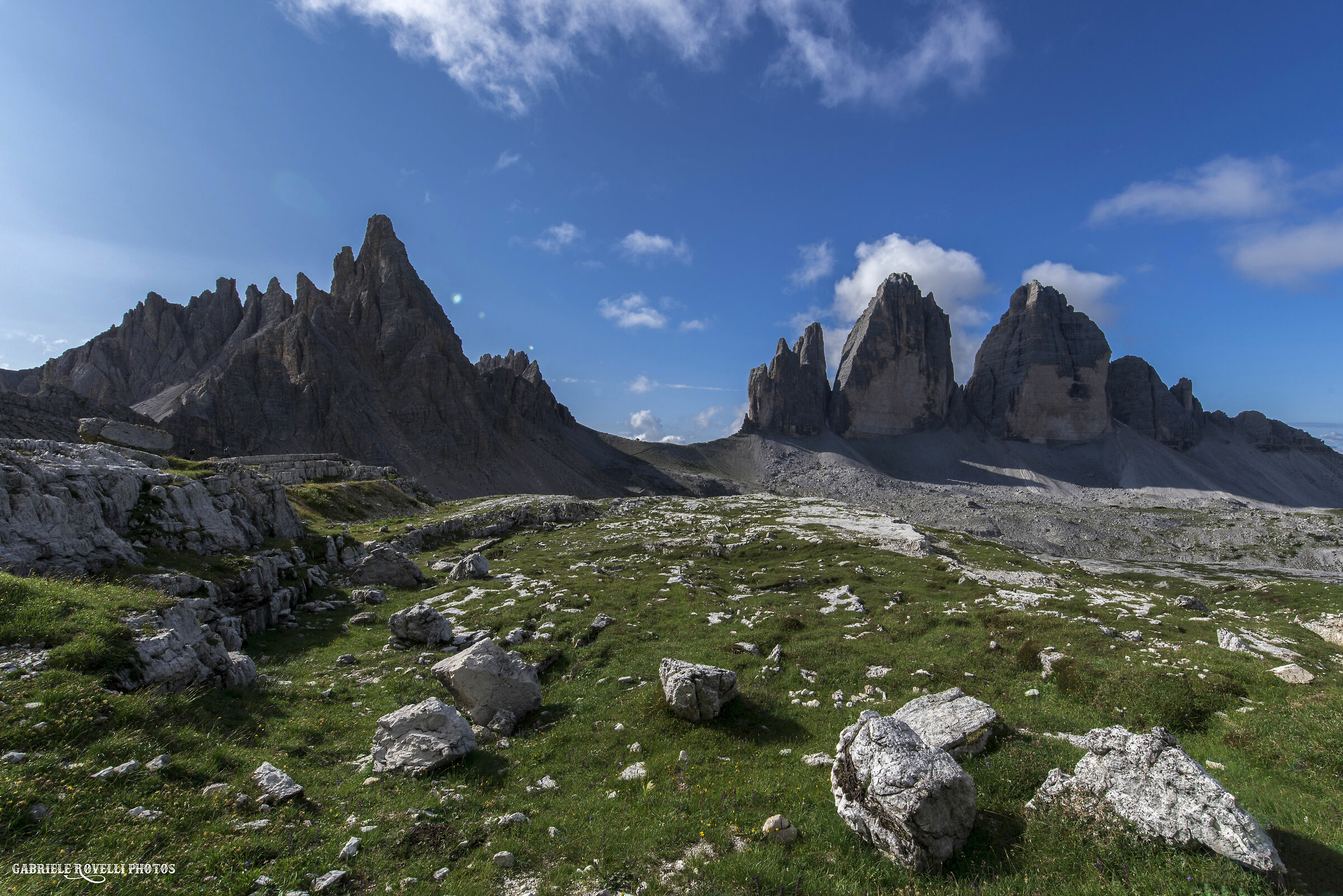 the paternal and the three lavaredo peaks