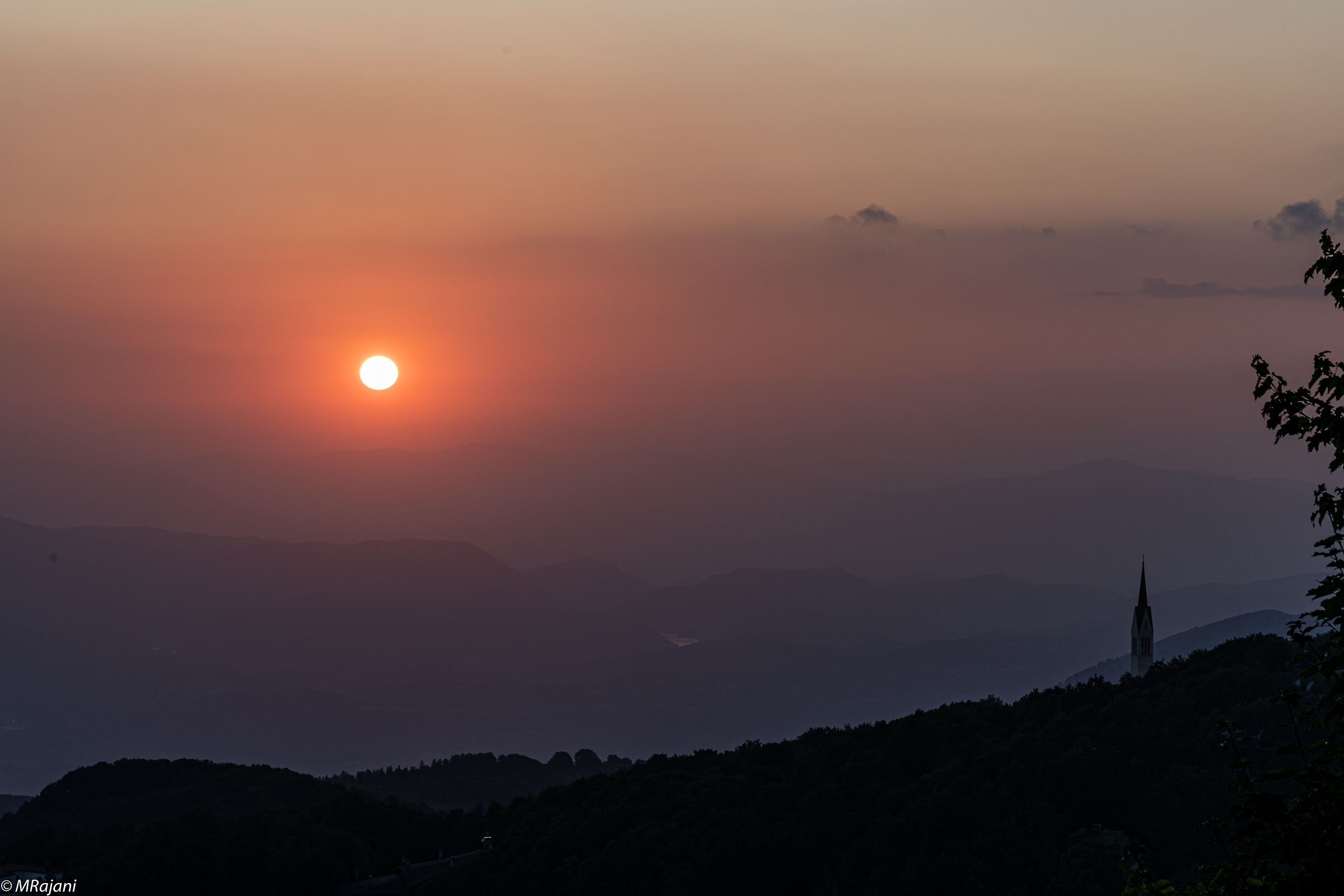 sunset at the terminillo