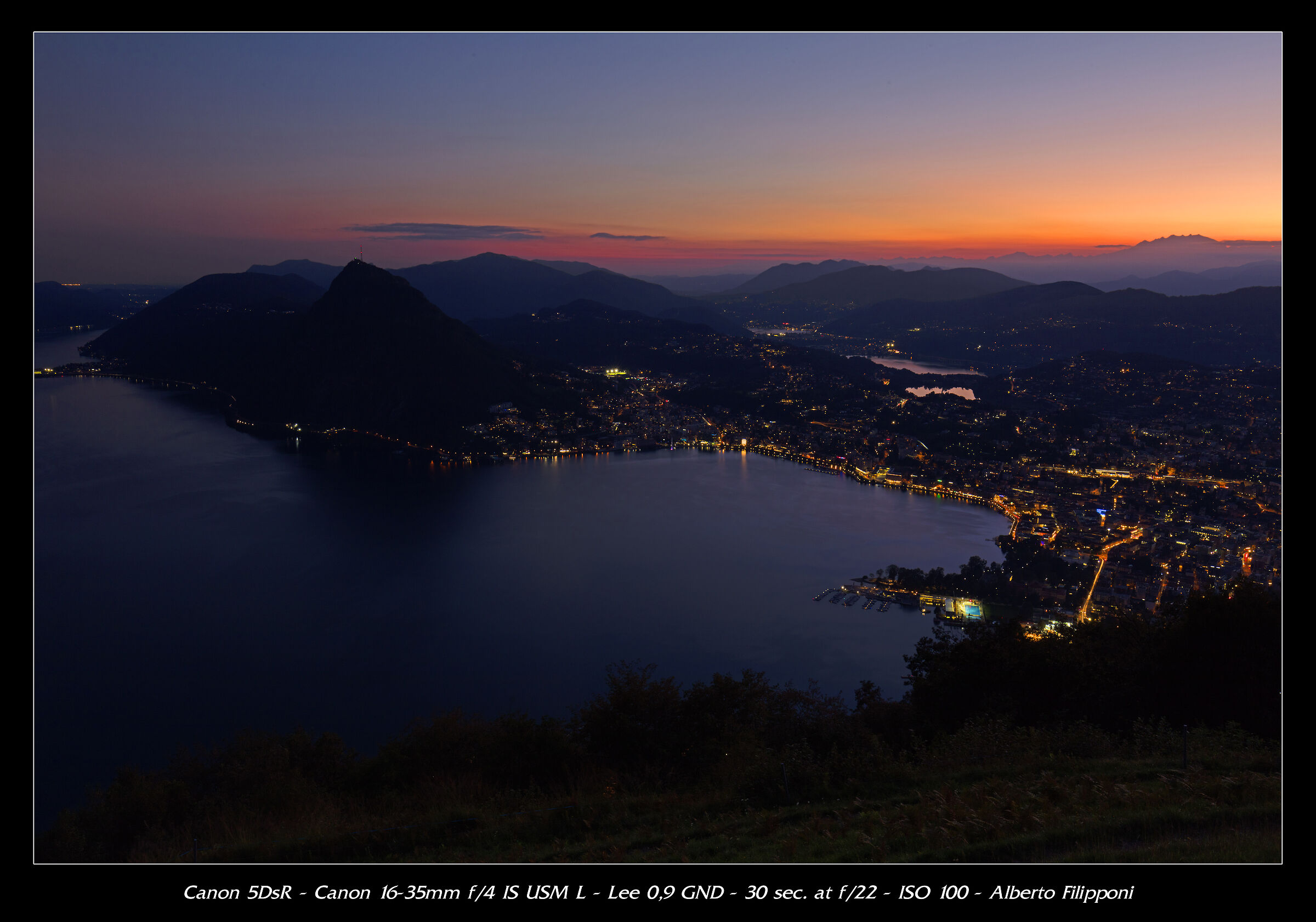 Lugano sunset