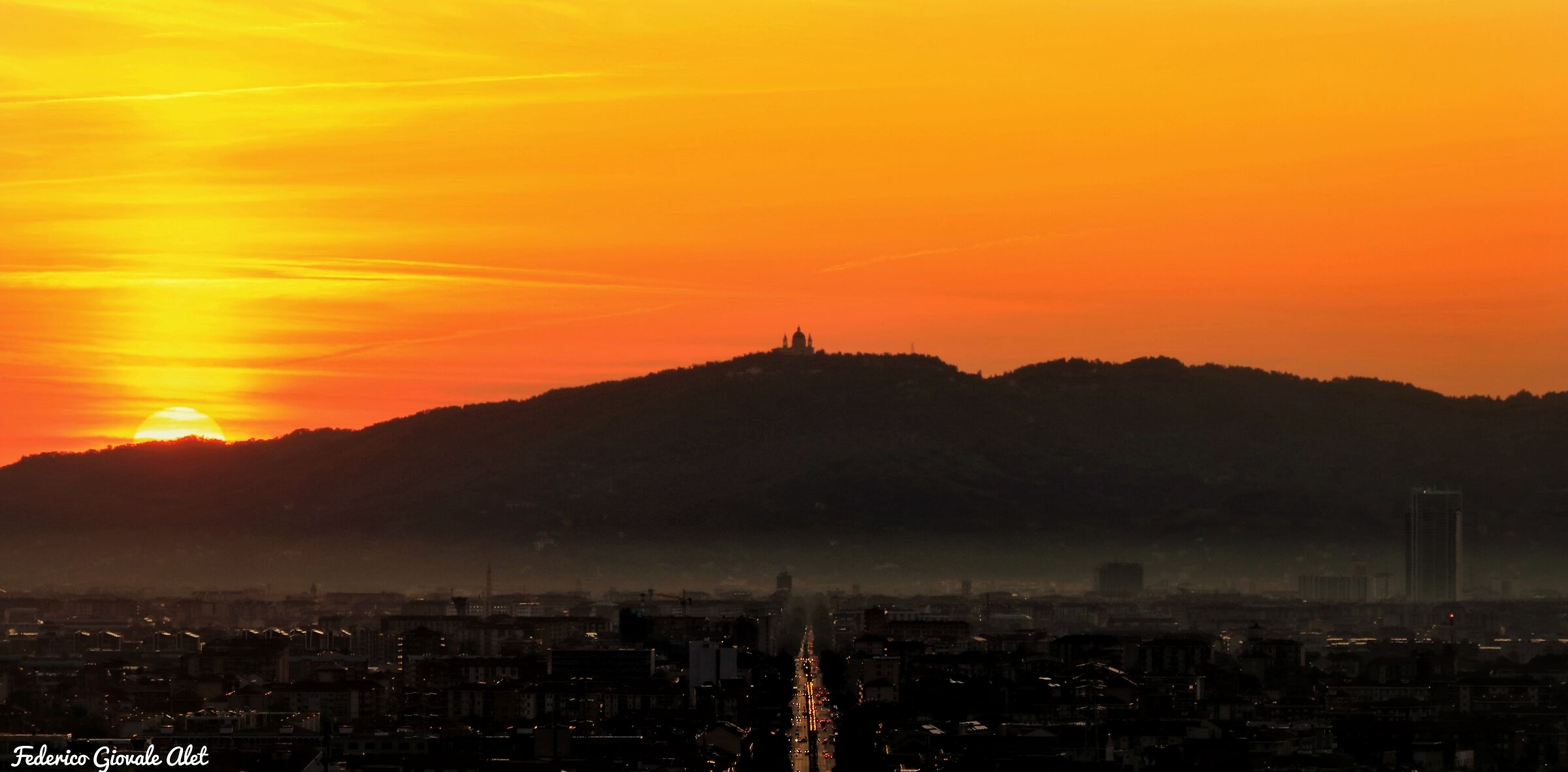 Sunrise over Turin