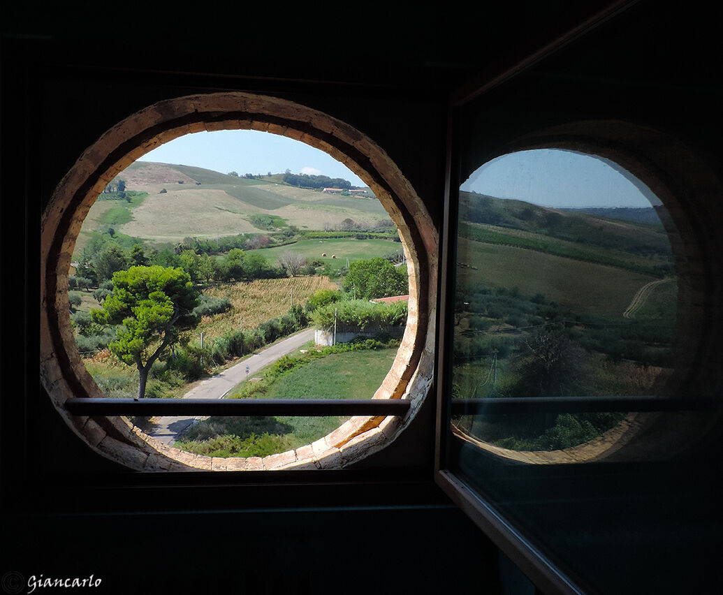 And I look at the world from a porthole