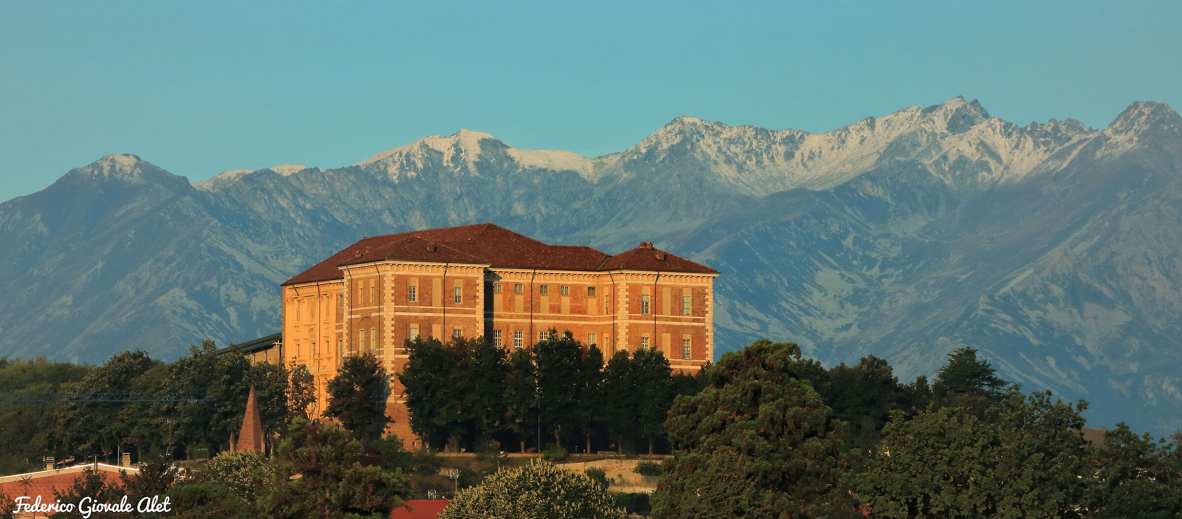 First snow on the tops of the Sangone Valley
