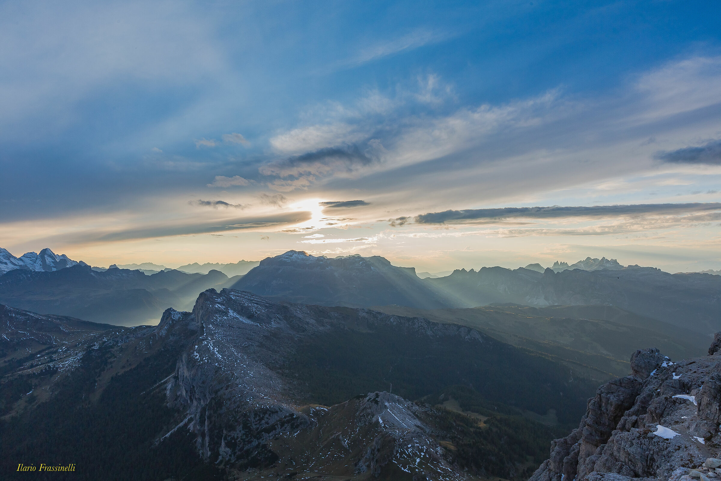 From the Lagazuoi-Dolomiti hut