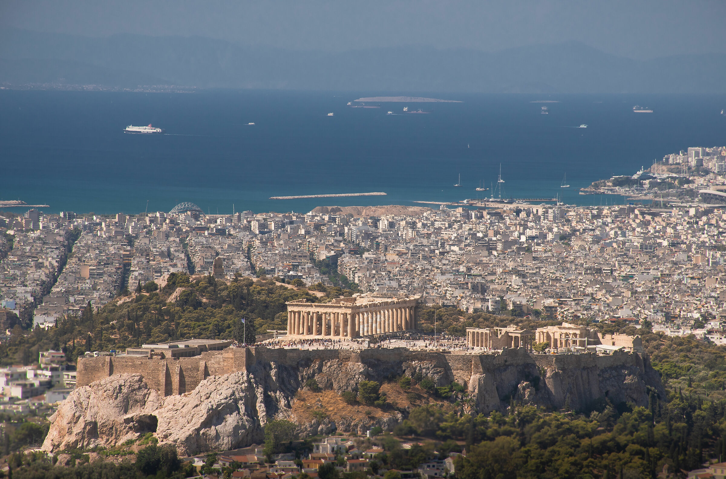The acropolis and the sea