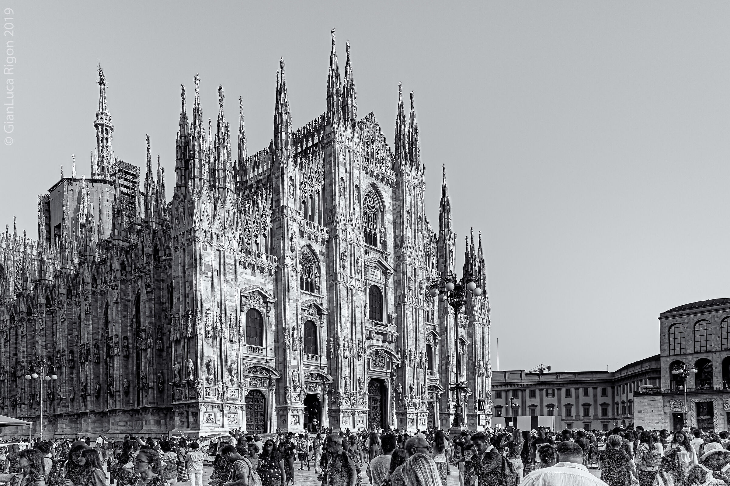 The Cathedral of Milan in B/N