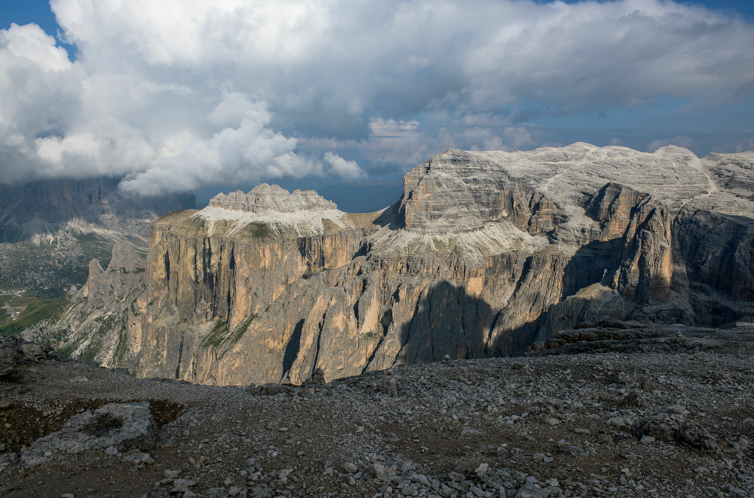 Dolomites 2019-Group Sella from Pordoi
