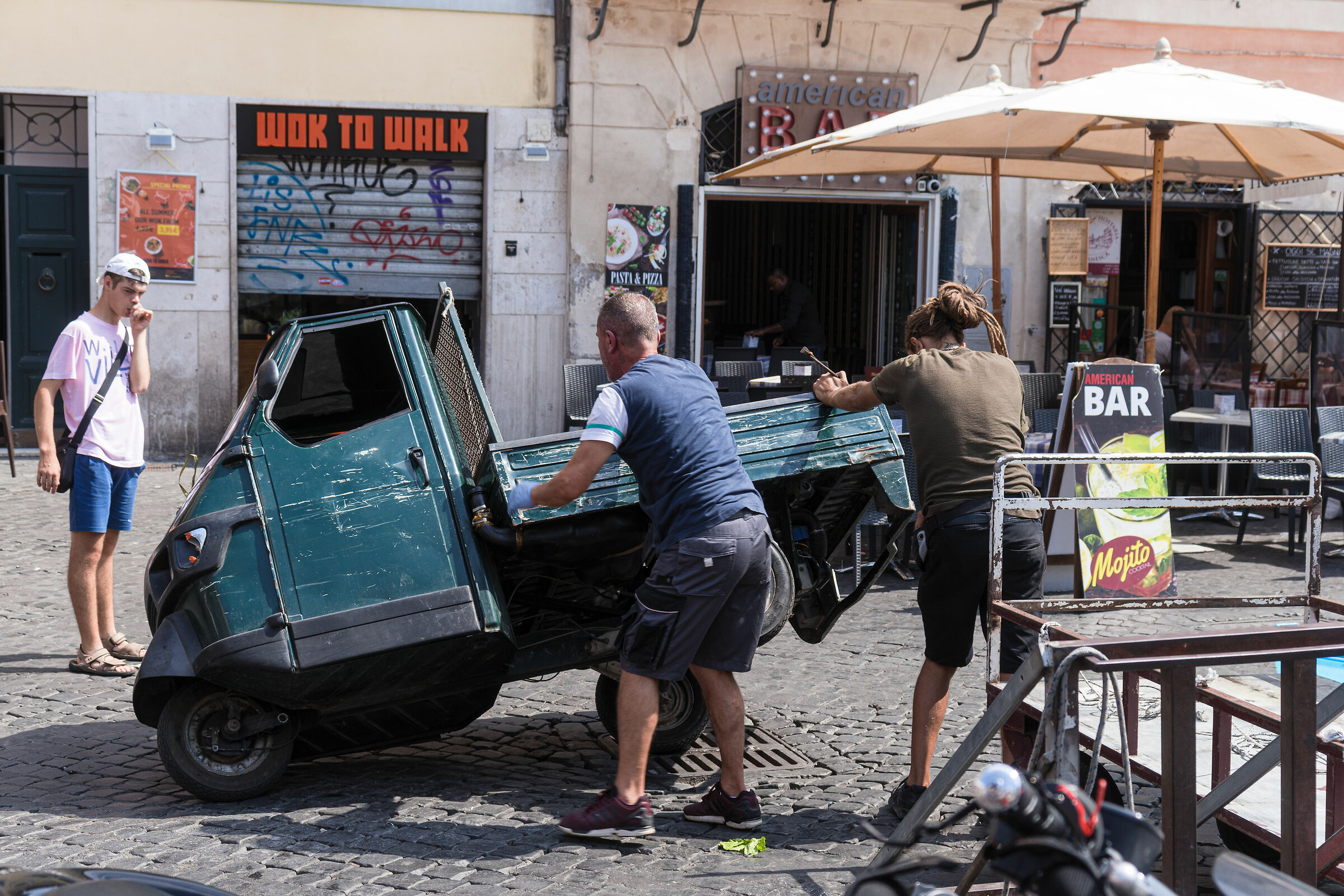 Aho, he's broken the chest.