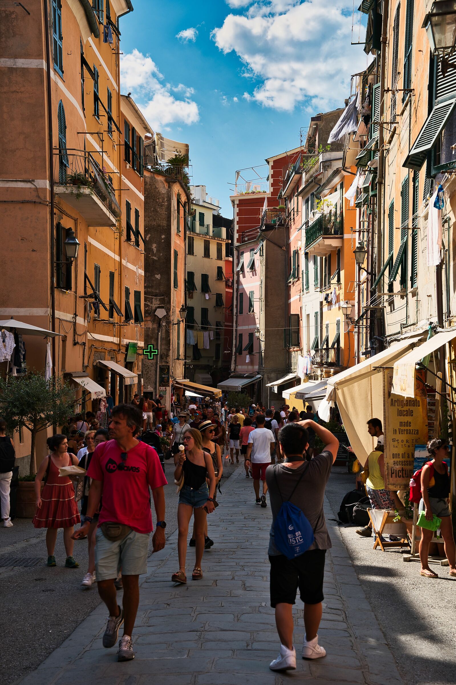 In the streets of Vernazza