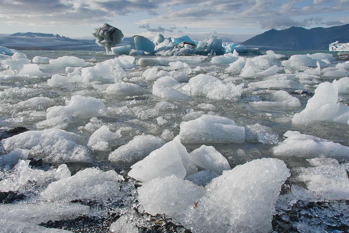 La laguna ed il ghiacciaio