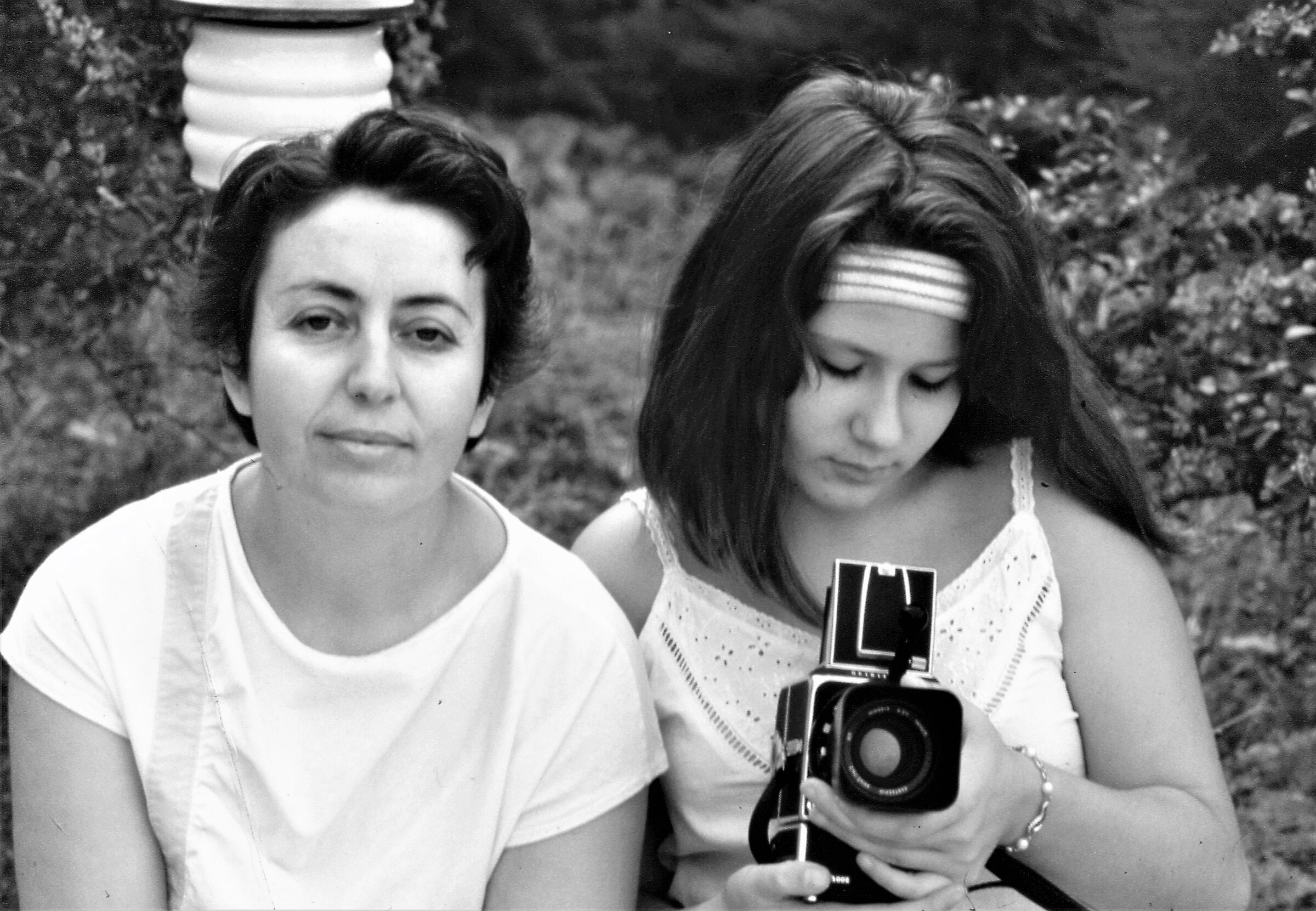 Mia moglie Marisa, con Cristina.