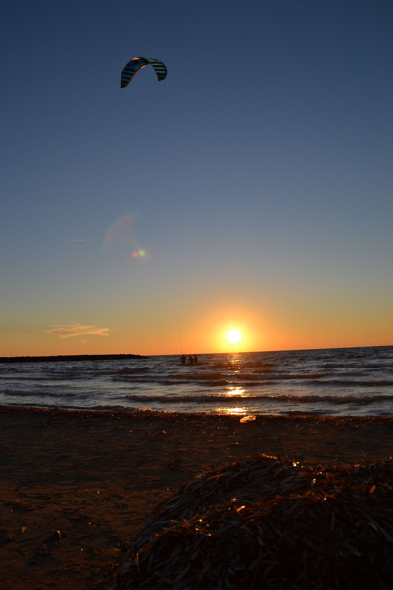 Flying towards the horizon....