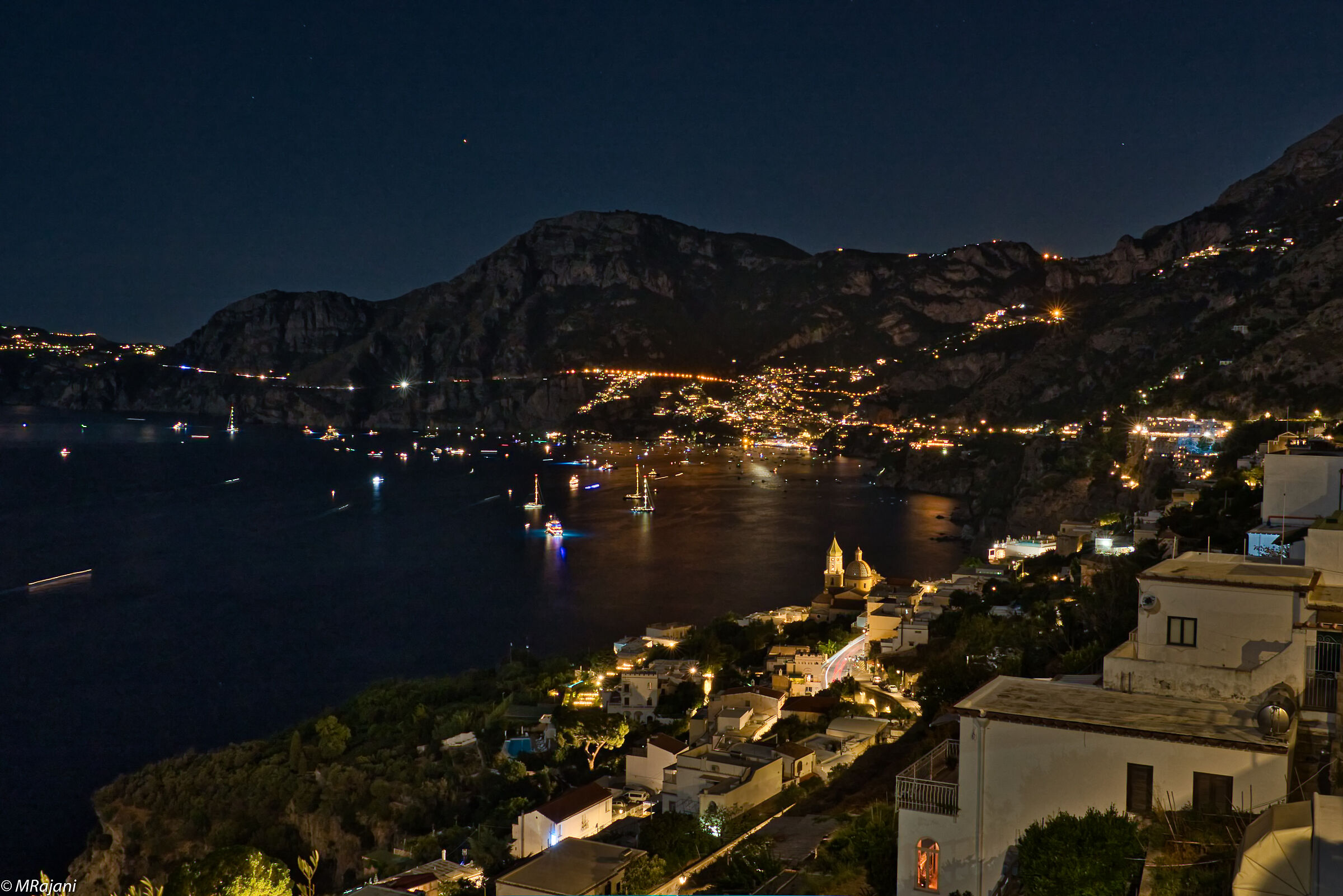 Praiano e Positano di notte