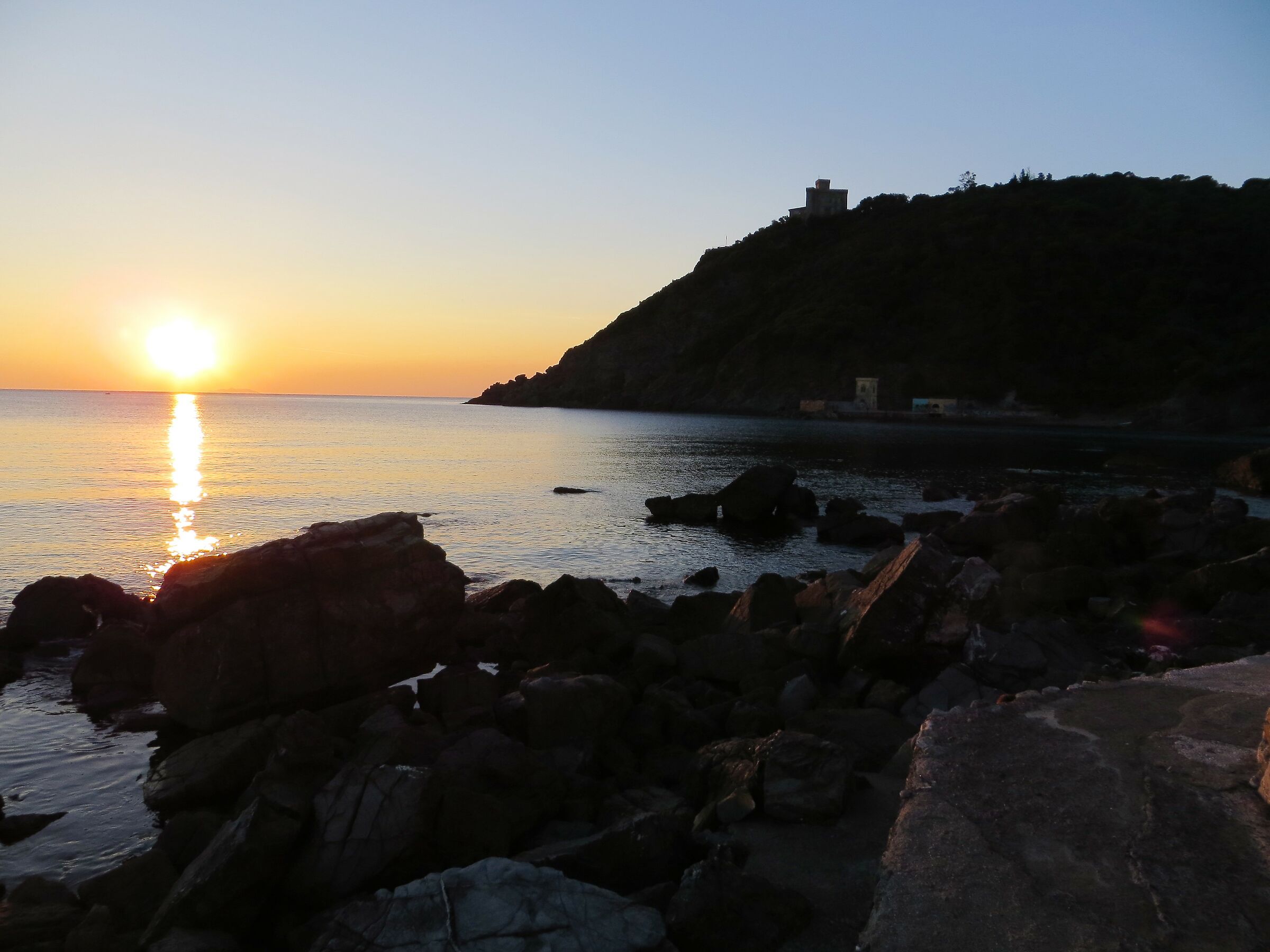 sea under castel Sonnino livorno