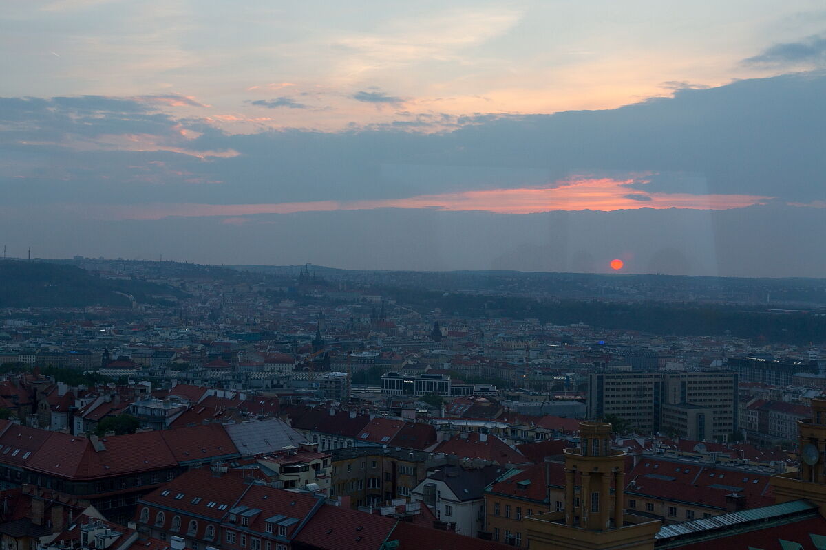 Vista dalla vecchia torre tv di Praga