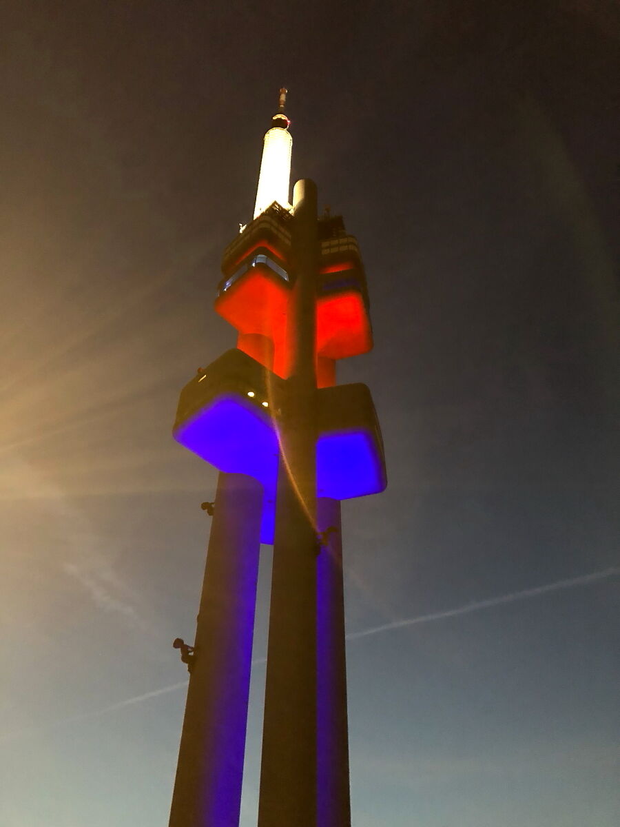 La vecchia torre della TV di Praga