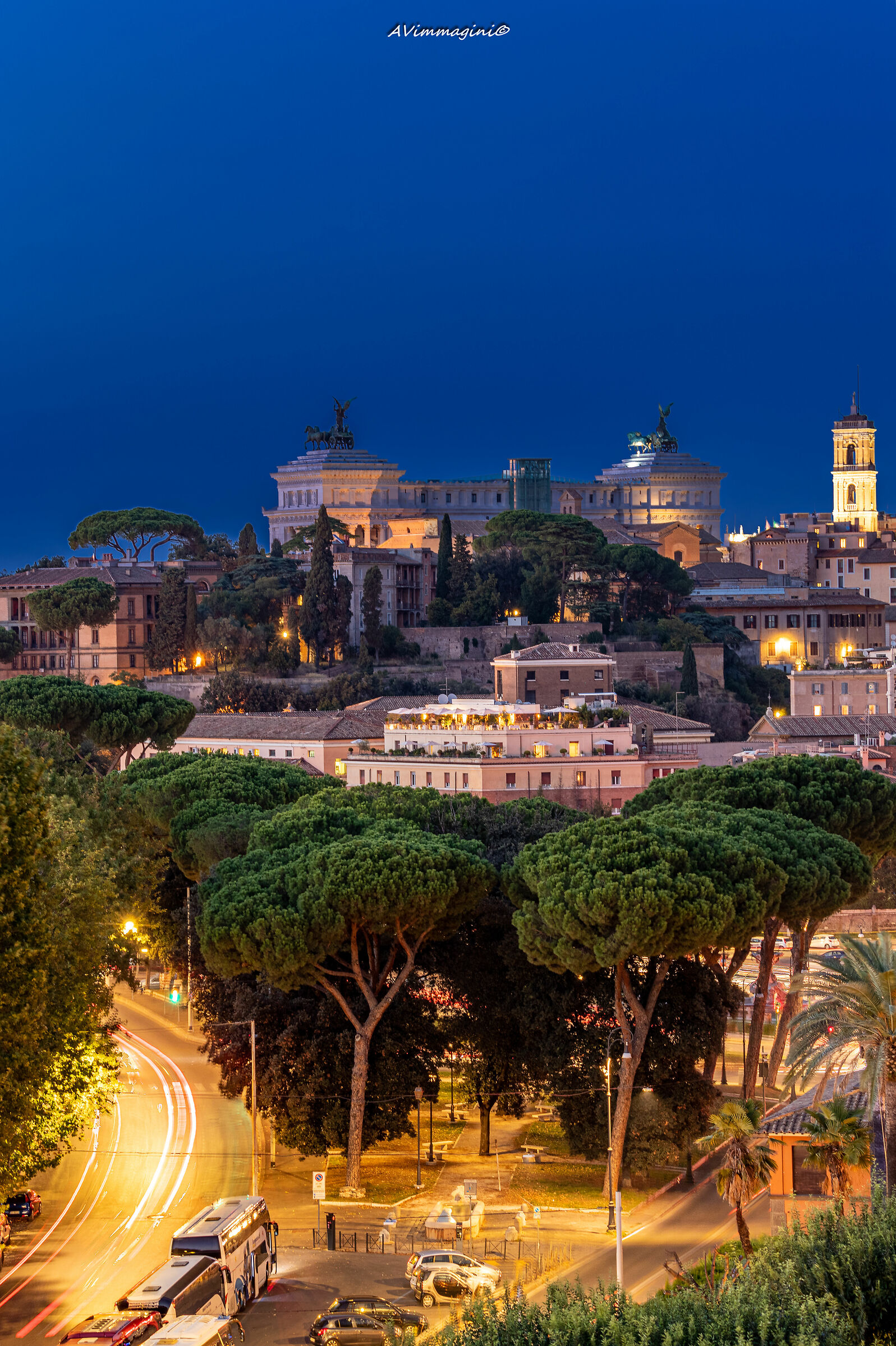 The Victorian seen from the orange garden,Rome.