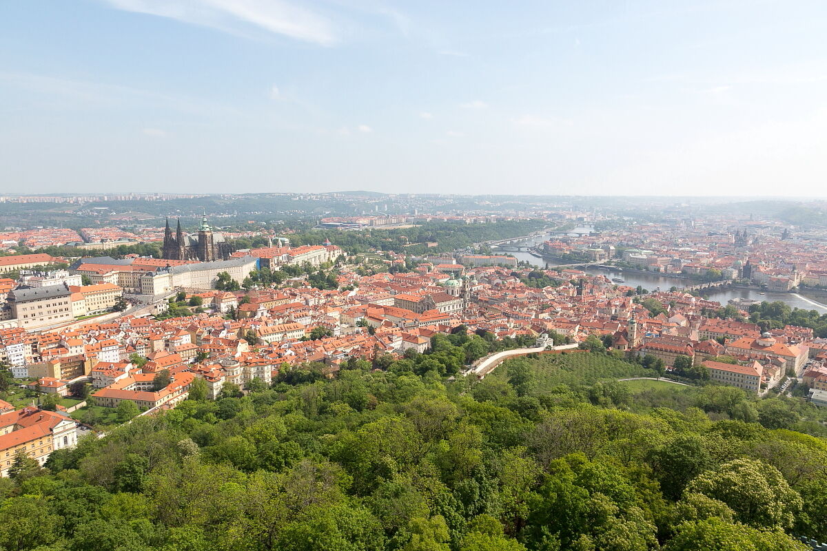 Una vista dalla torre Petrin