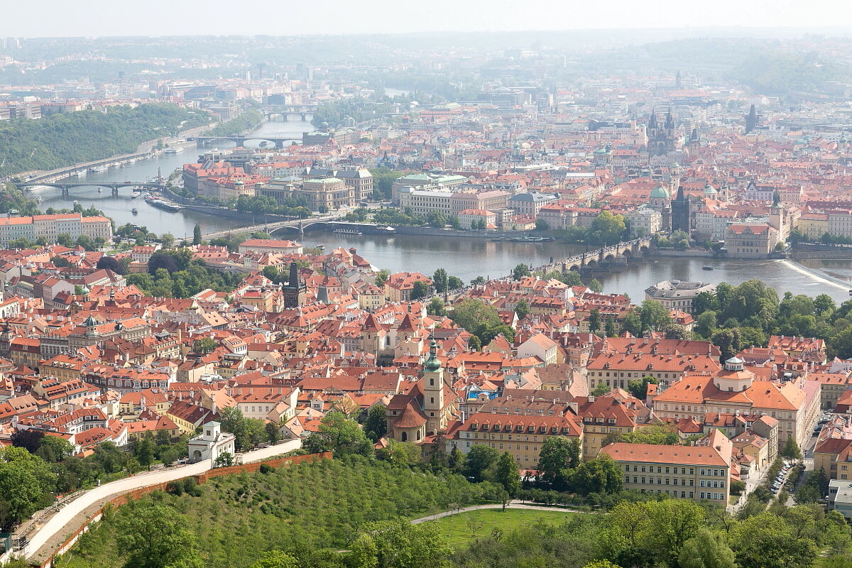 Una vista dalla torre Petrin