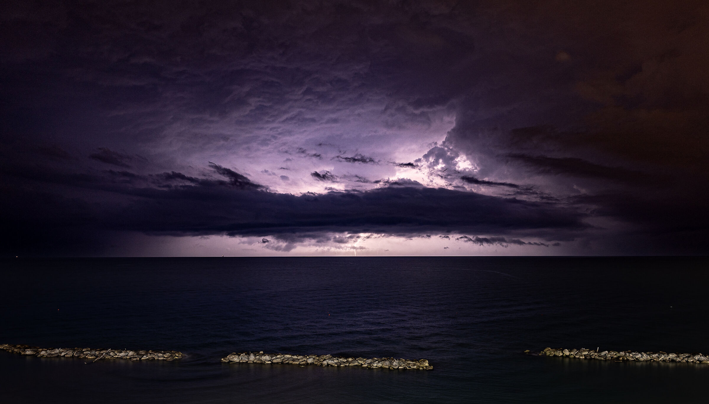 Thunderstorm moving away