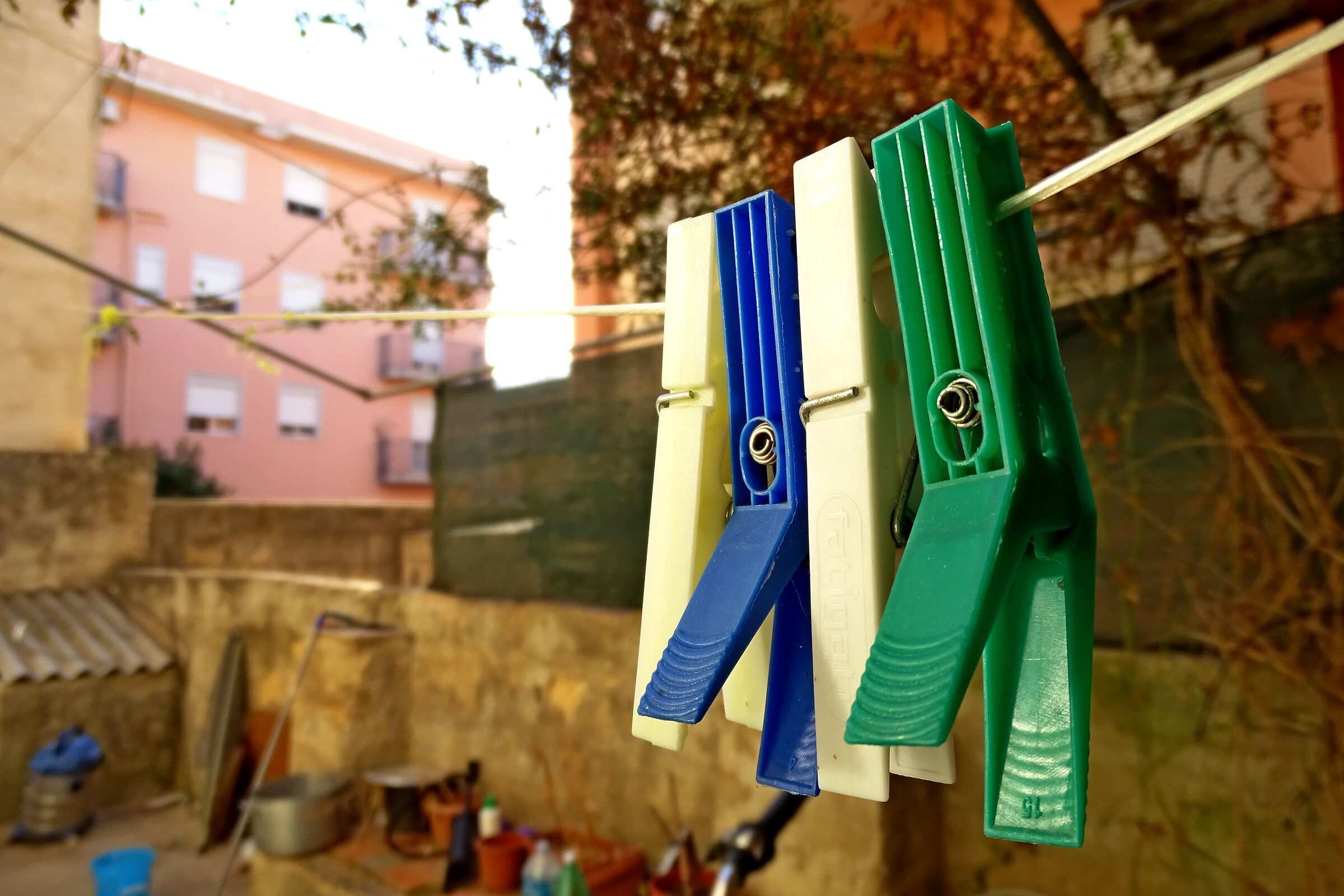 4 clothespins and something else