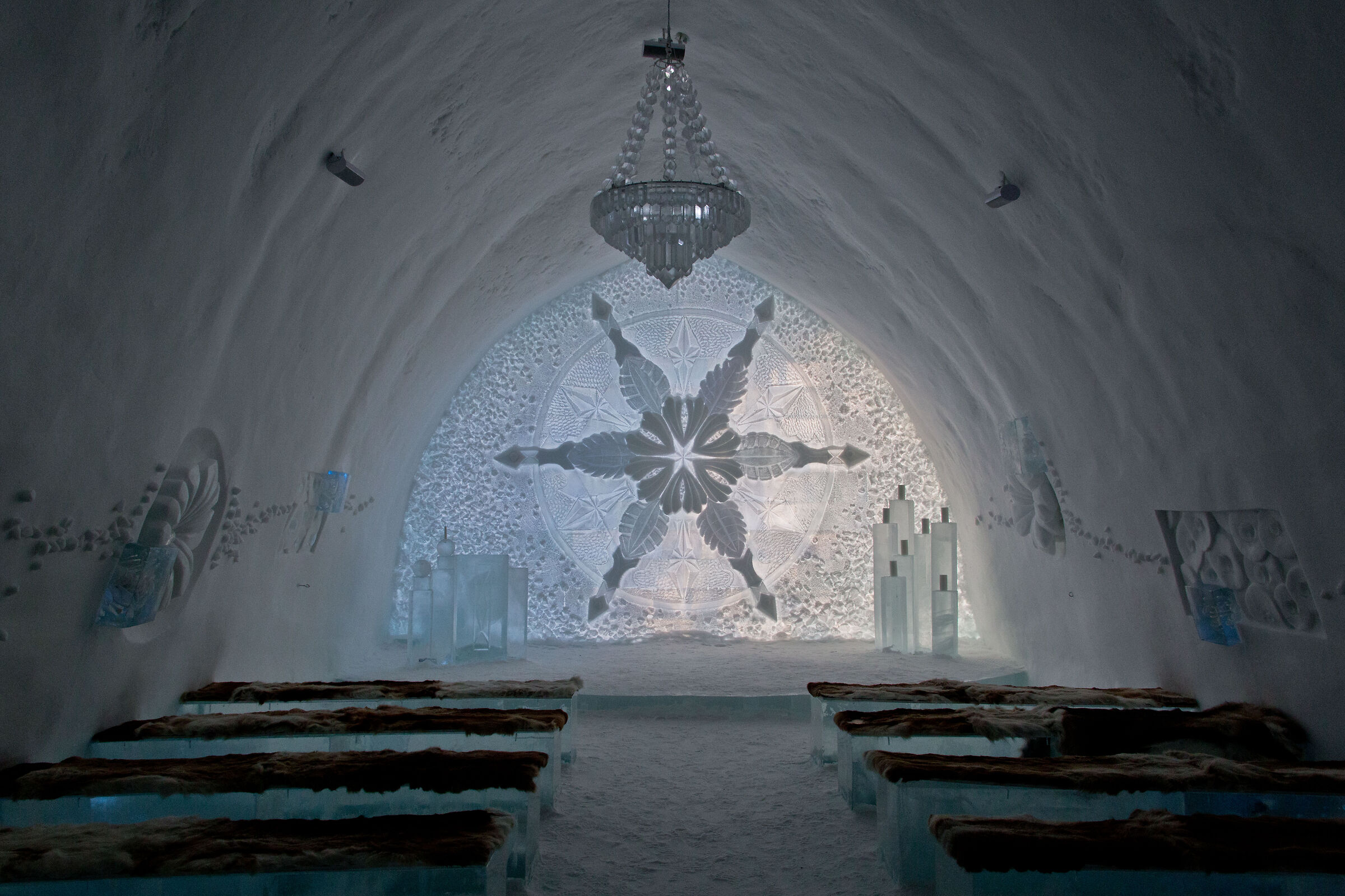 ice hotel lobby