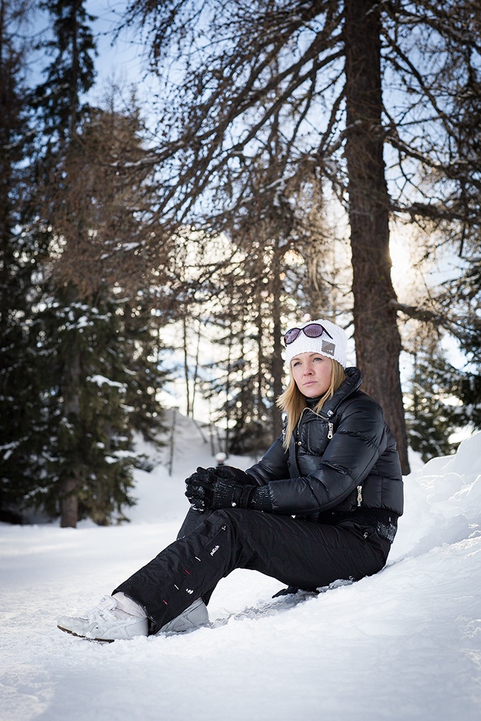 Portrait on the snow