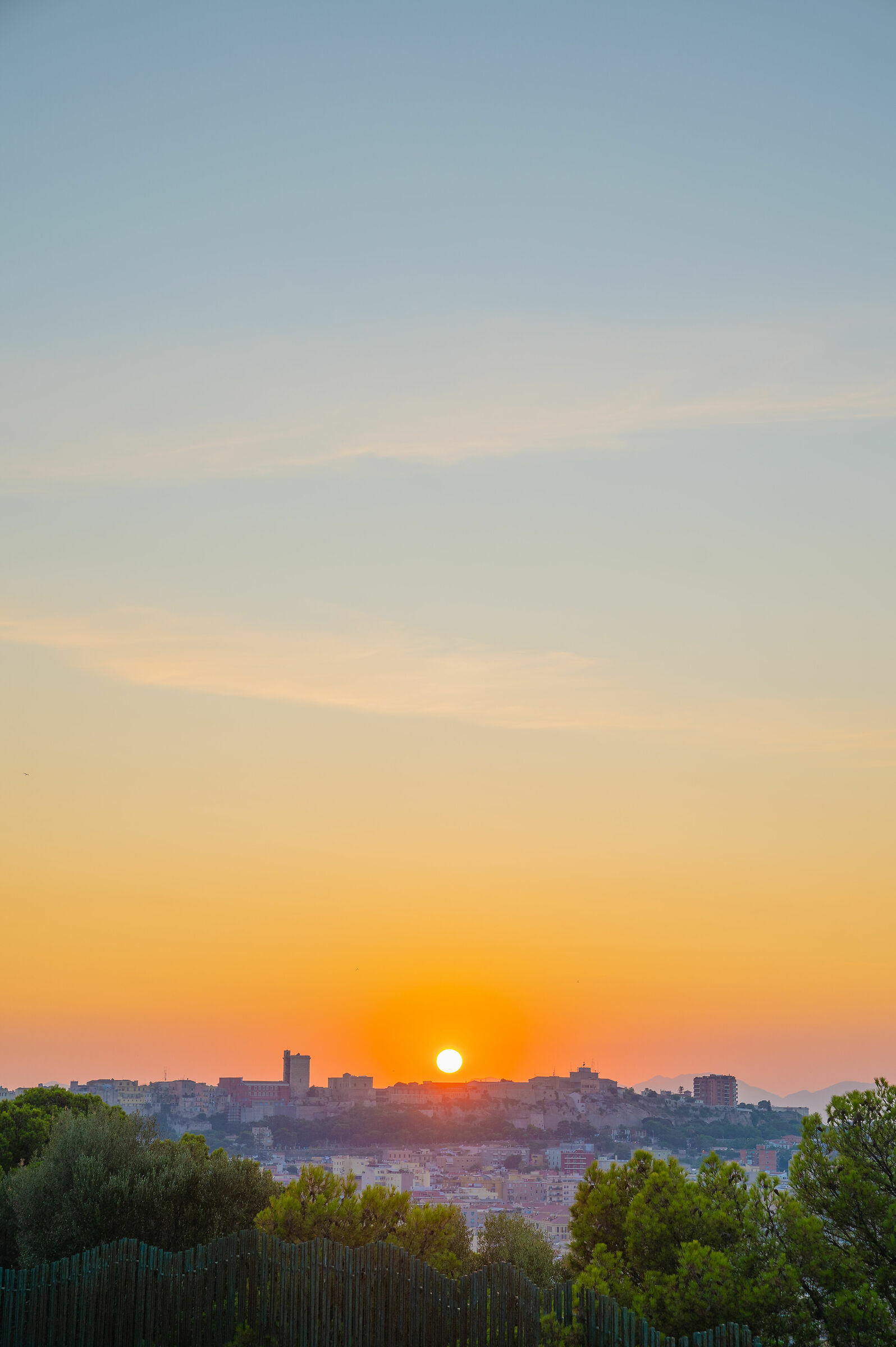 Cagliari, Sunset from Avenue Europe