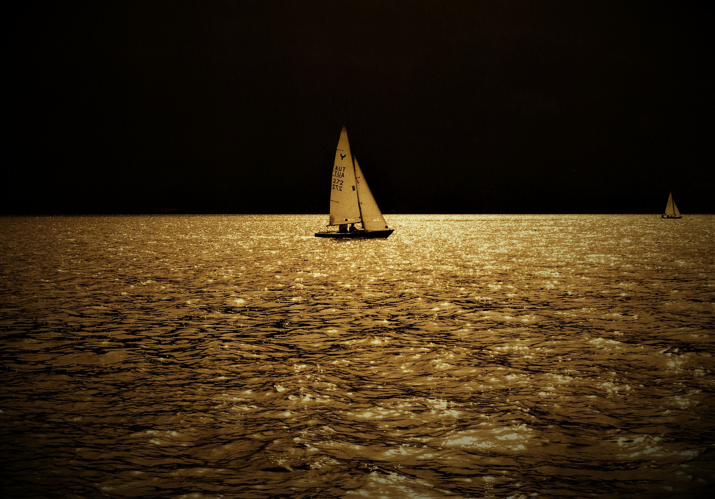 Minimalist photography. Moonlight