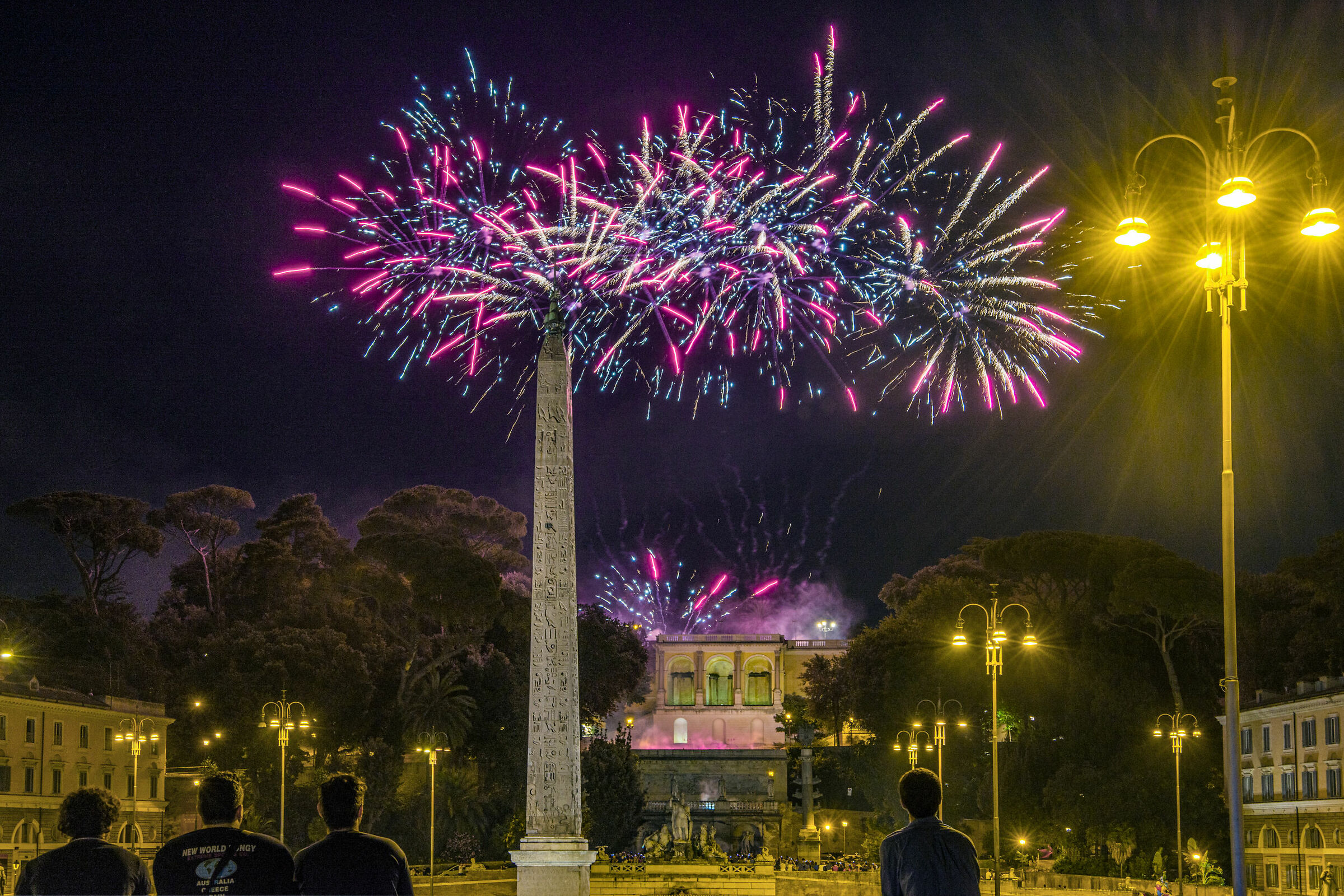 La Girandola a piazza del Popolo