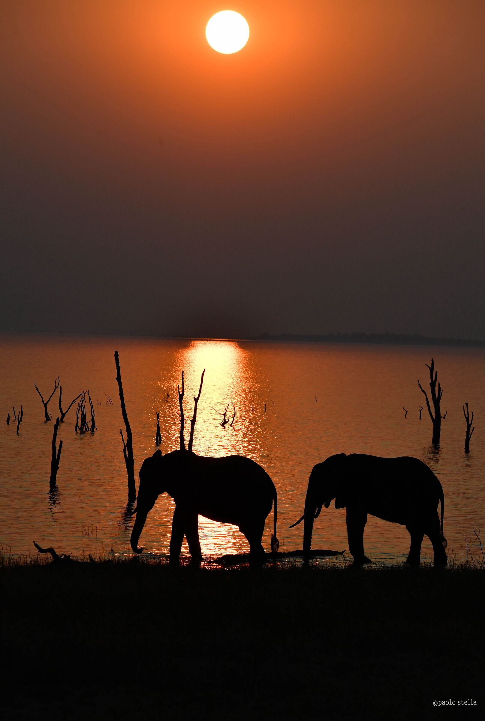 sunset at Kariba lake
