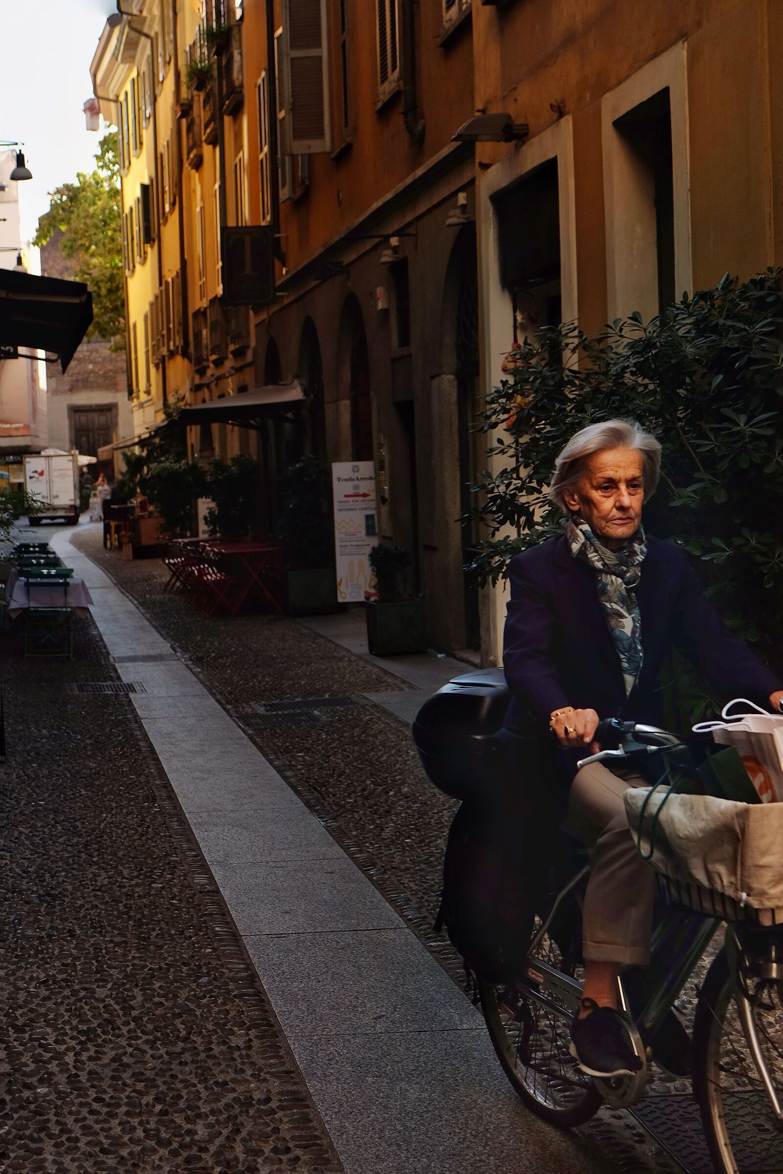 Cycling on Sunday morning.