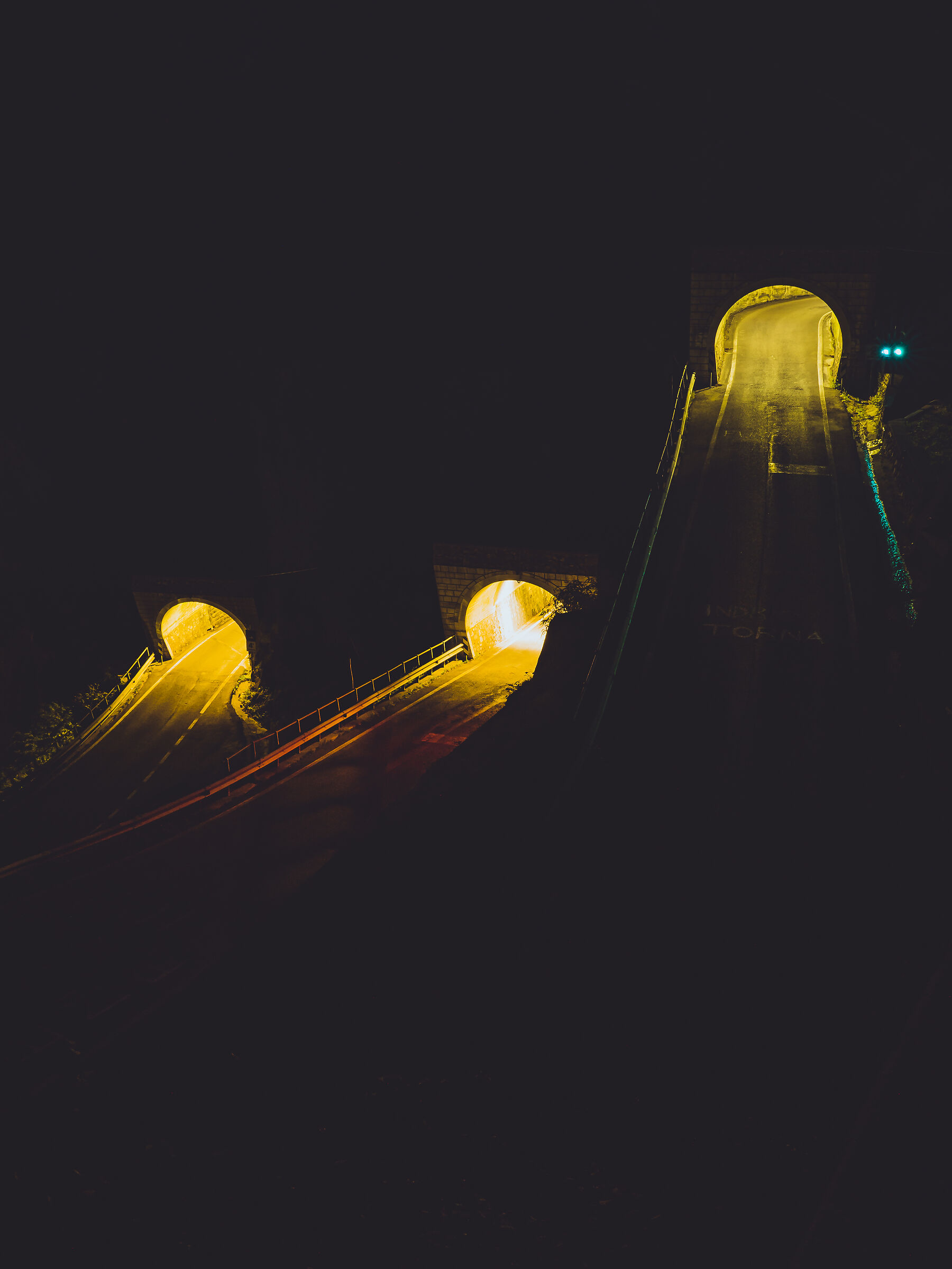 Passo San Boldo in notturna