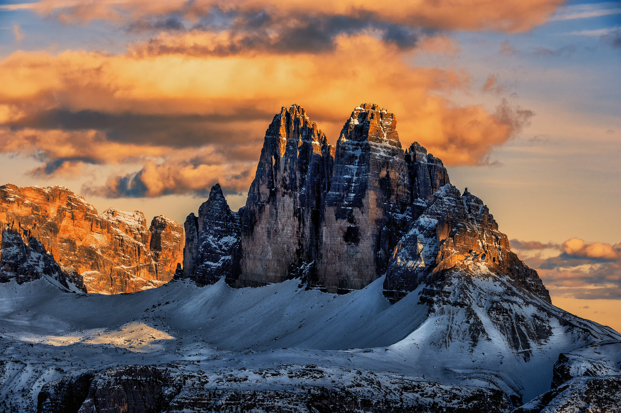Una finestra di luce alle Tre Cime di Lavaredo