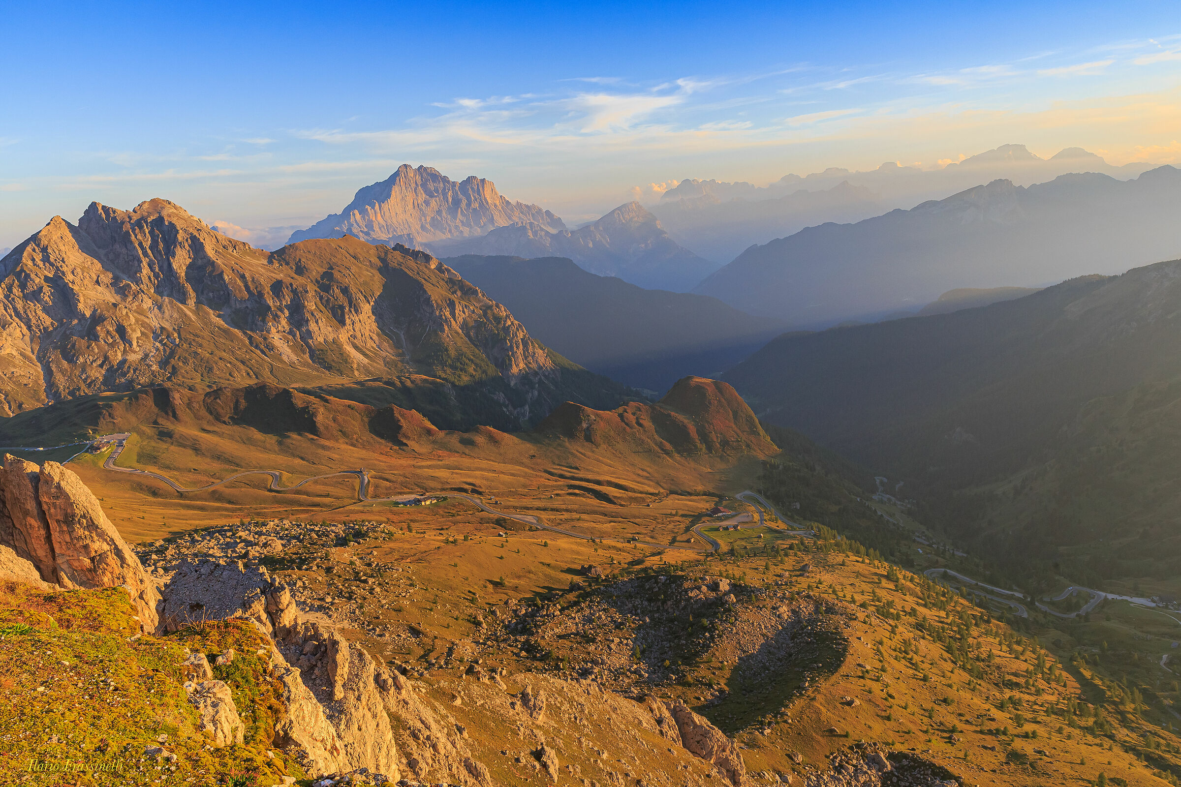 Sunset from the ref. Nuvolau-Dolomiti