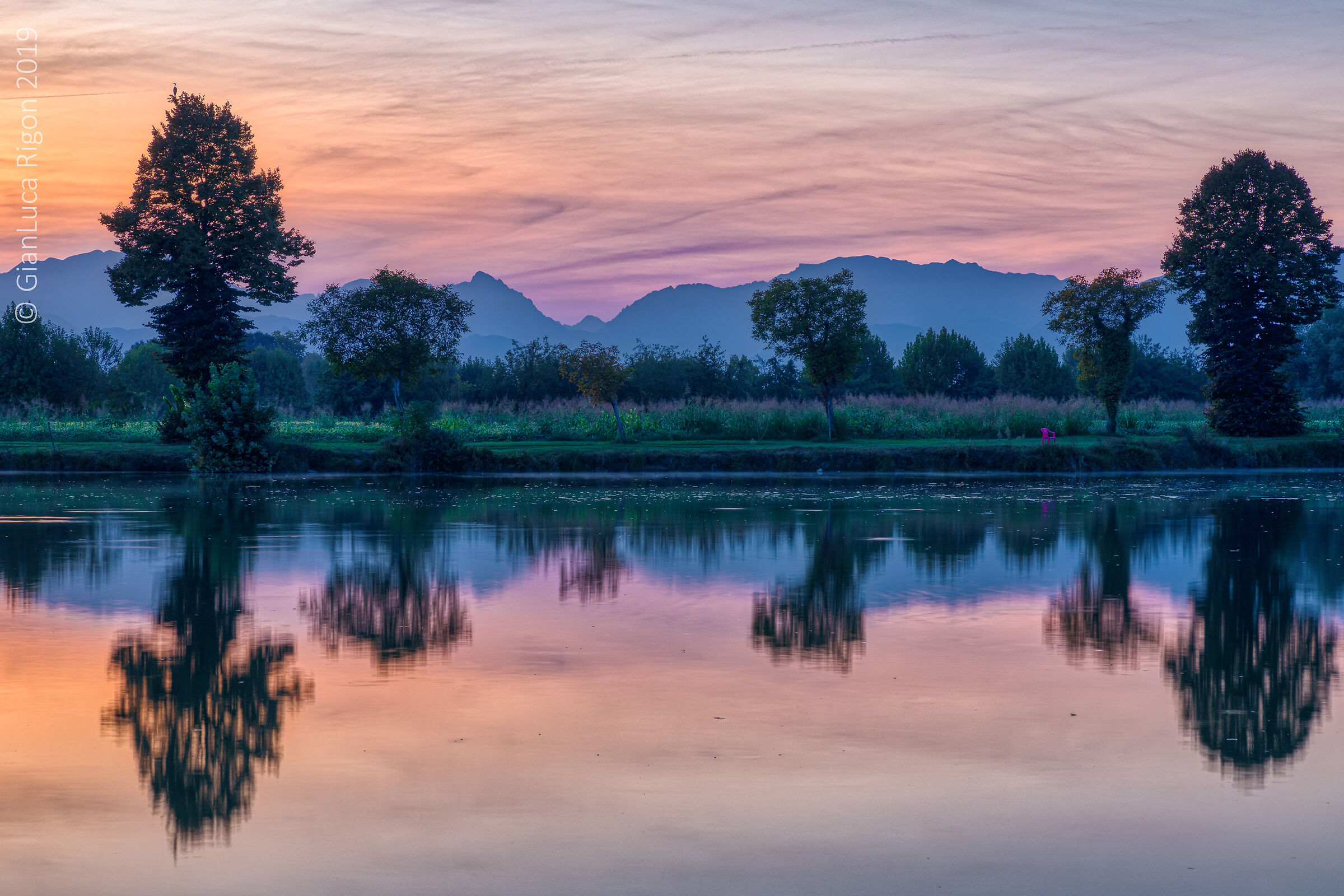 Tramonto al laghetto