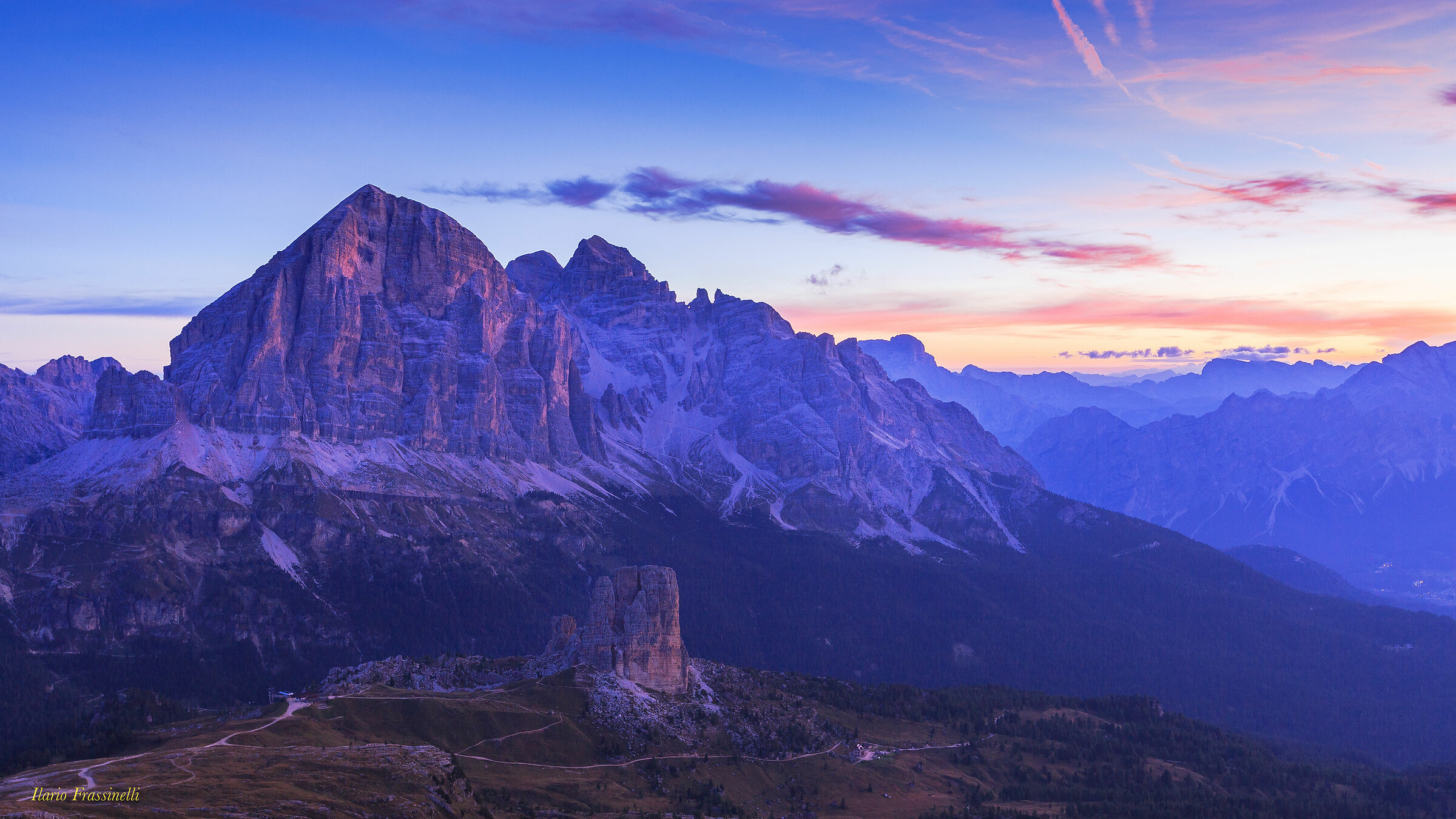 Sunrise from the Rif. Nuvolau-Dolomiti