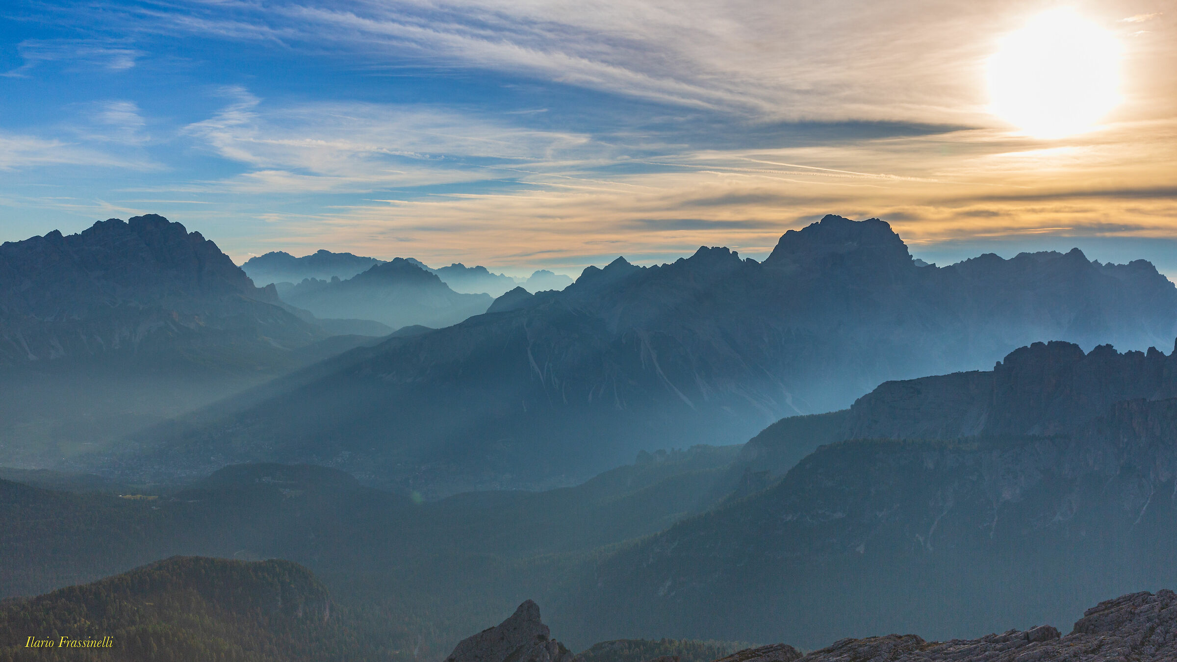 Sunrise from the Rif. Nuvolau-Dolomiti